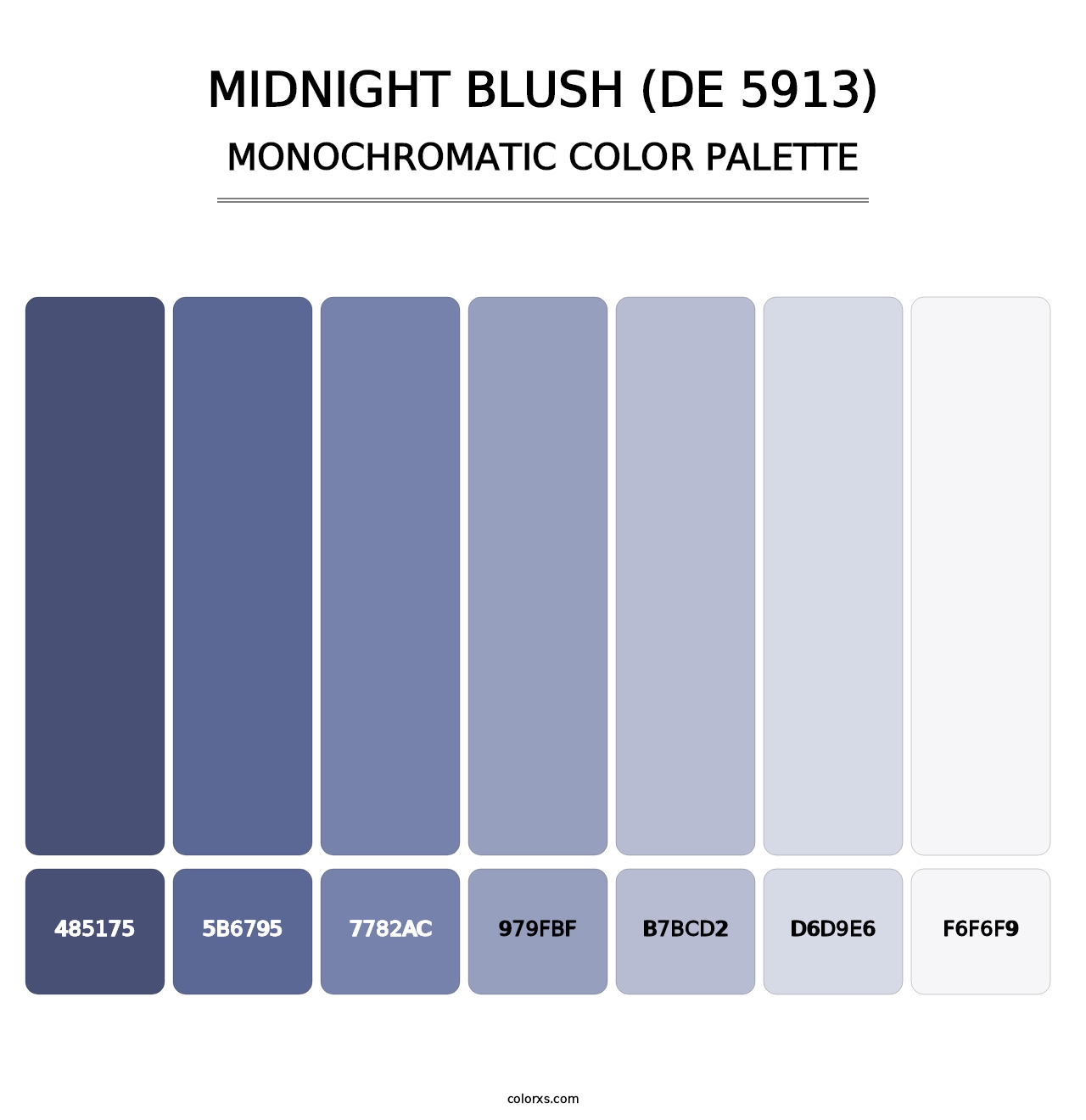 Midnight Blush (DE 5913) - Monochromatic Color Palette