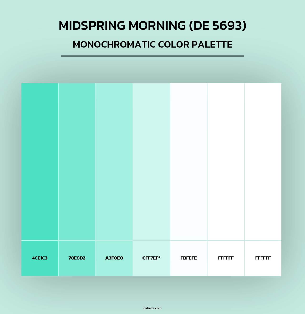 Midspring Morning (DE 5693) - Monochromatic Color Palette