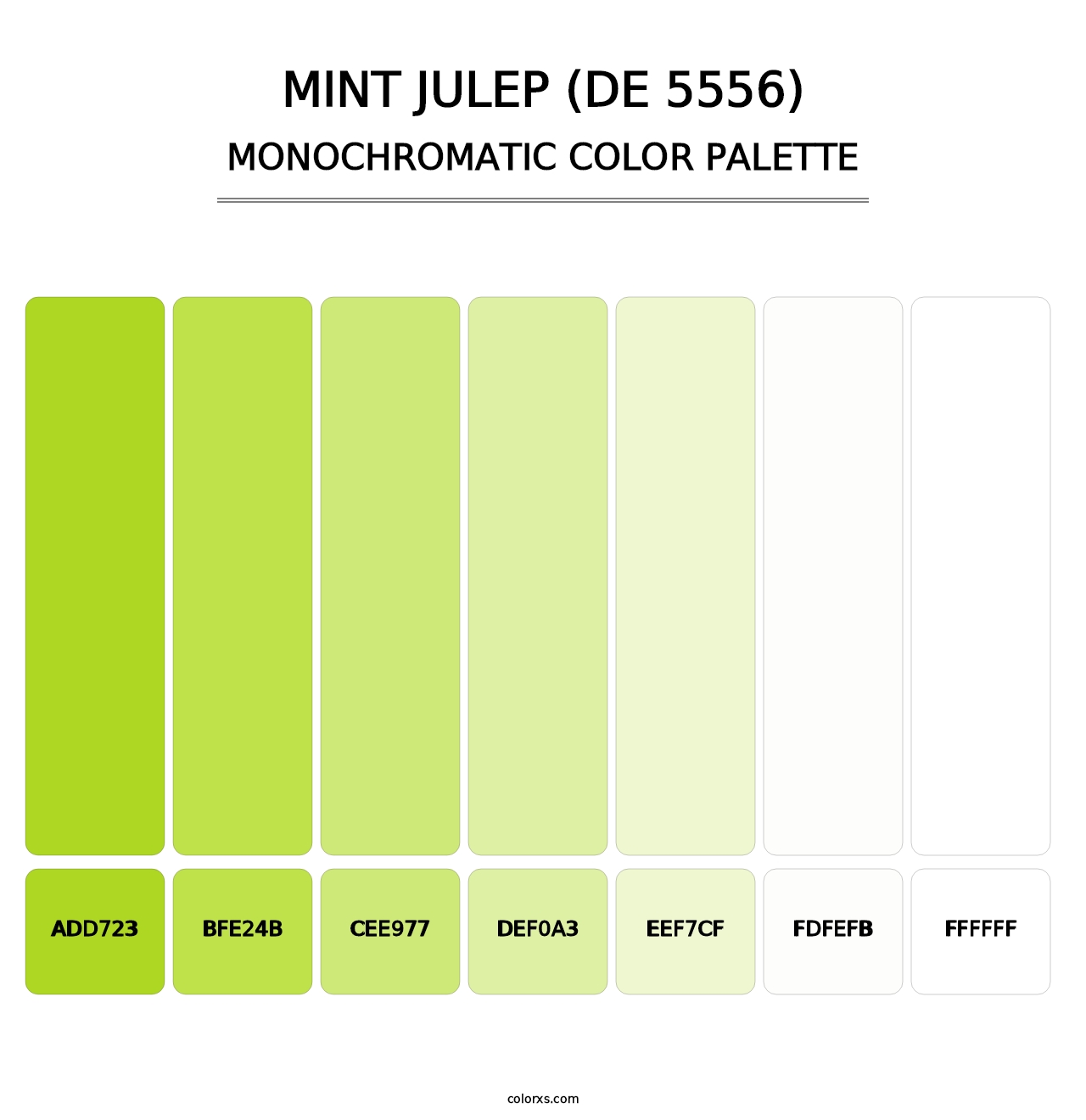 Mint Julep (DE 5556) - Monochromatic Color Palette