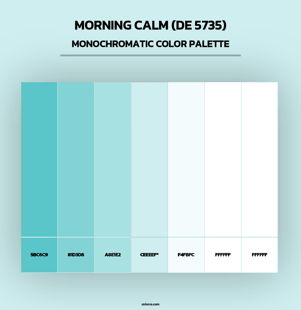 Morning Calm (DE 5735) - Monochromatic Color Palette