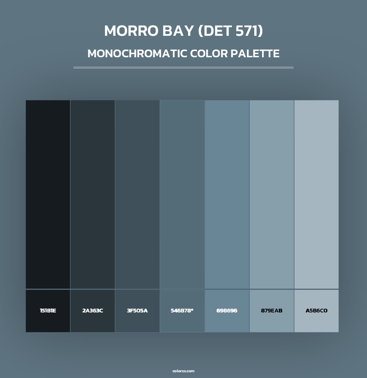 Morro Bay (DET 571) - Monochromatic Color Palette