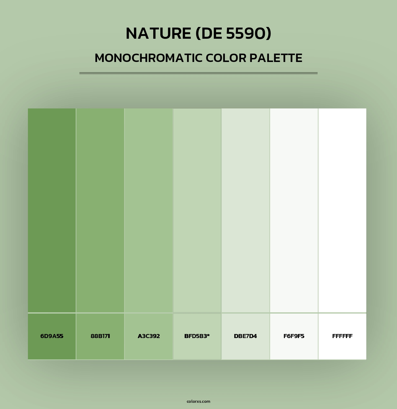 Nature (DE 5590) - Monochromatic Color Palette