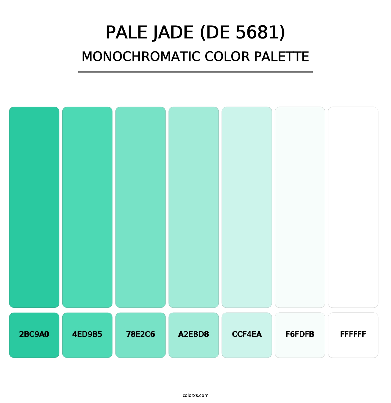 Pale Jade (DE 5681) - Monochromatic Color Palette