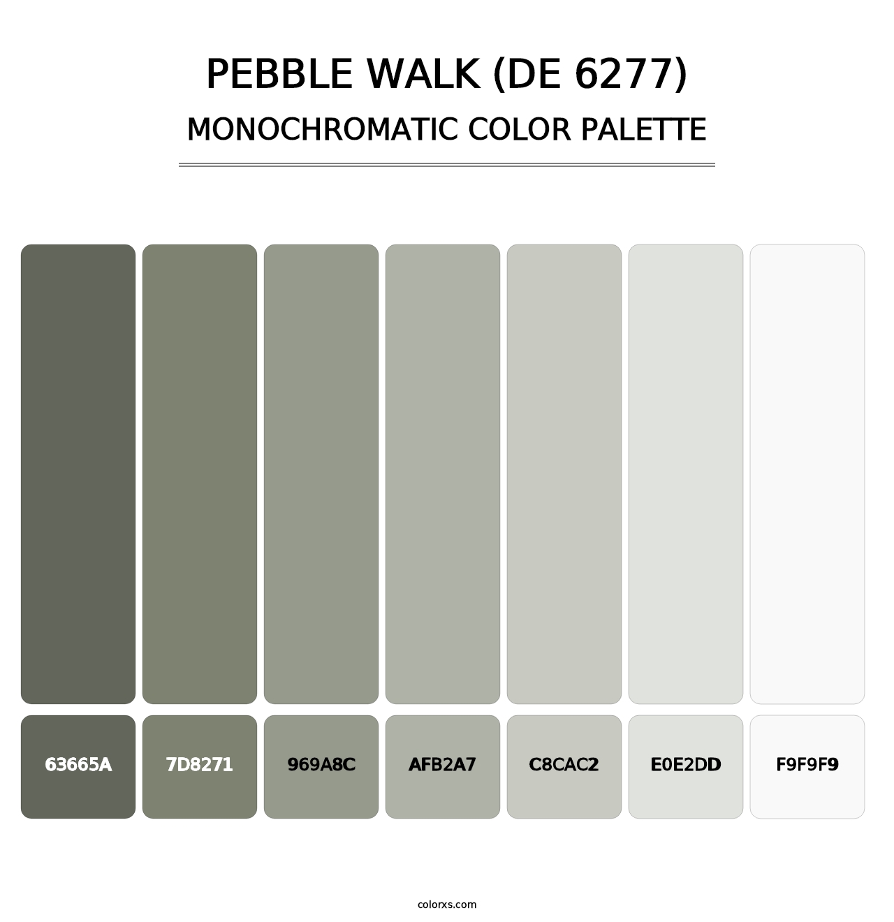 Pebble Walk (DE 6277) - Monochromatic Color Palette