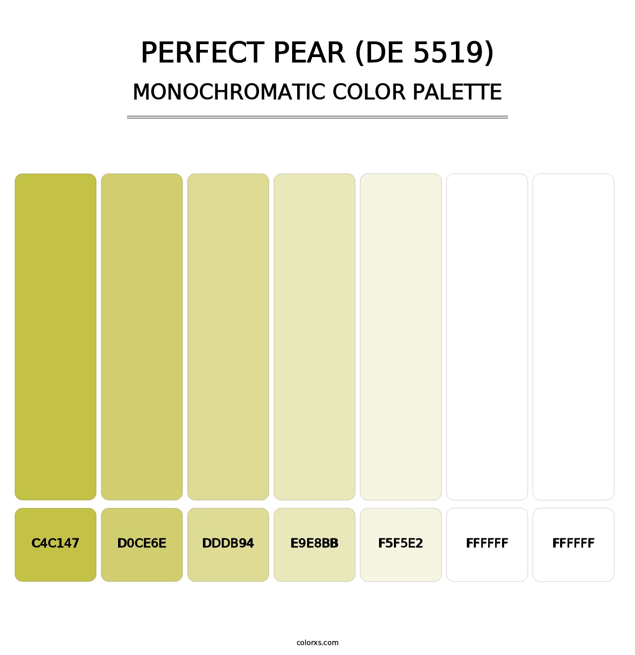 Perfect Pear (DE 5519) - Monochromatic Color Palette