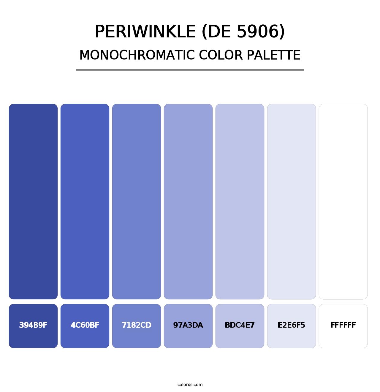 Periwinkle (DE 5906) - Monochromatic Color Palette