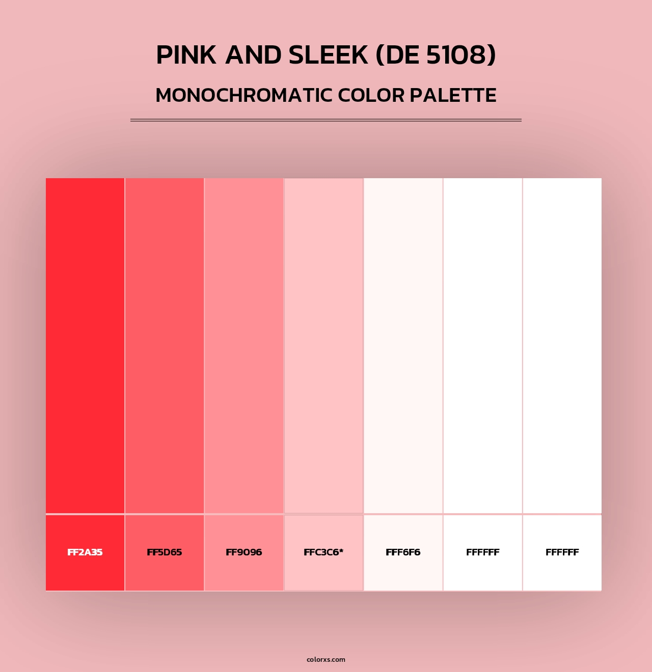 Pink and Sleek (DE 5108) - Monochromatic Color Palette