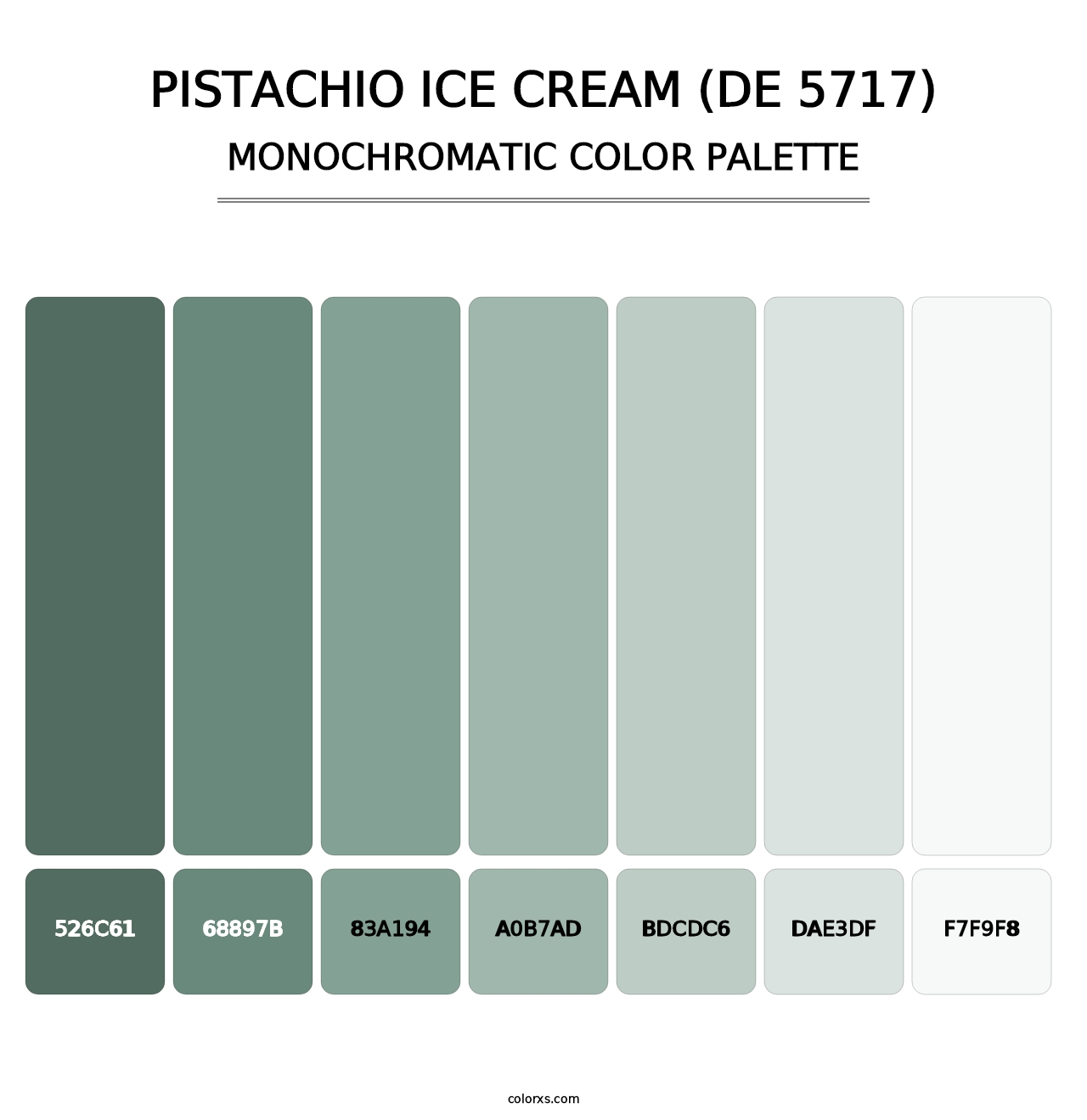 Pistachio Ice Cream (DE 5717) - Monochromatic Color Palette