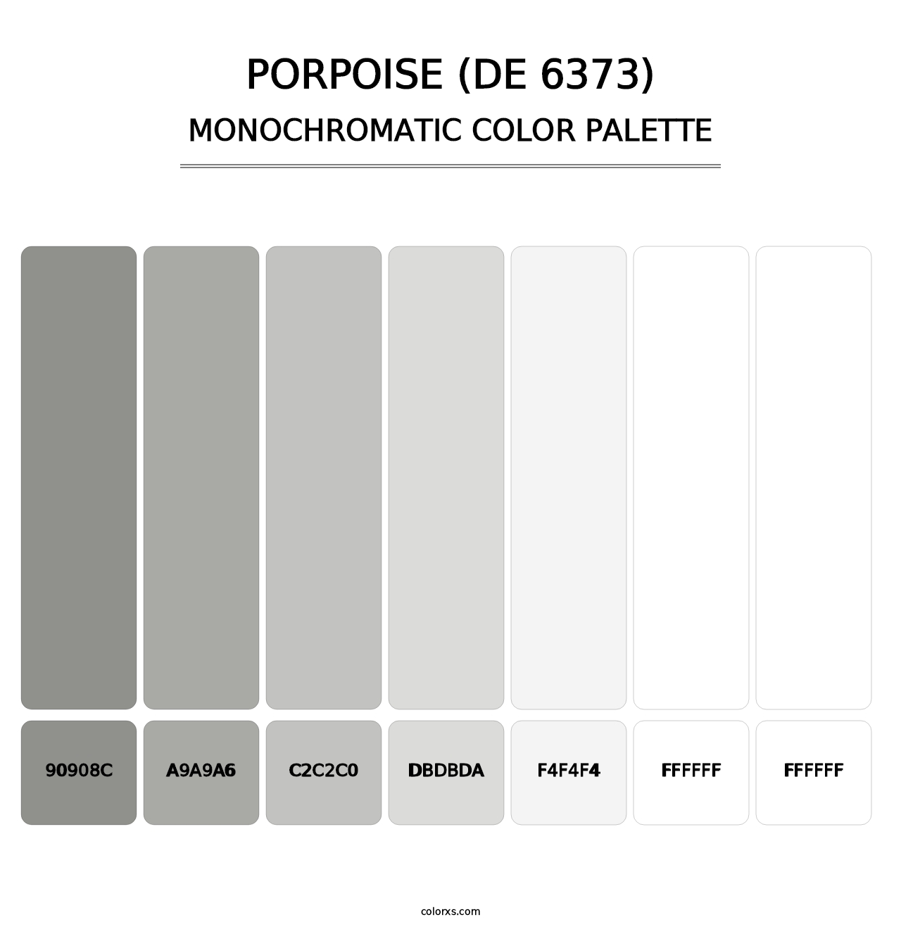 Porpoise (DE 6373) - Monochromatic Color Palette