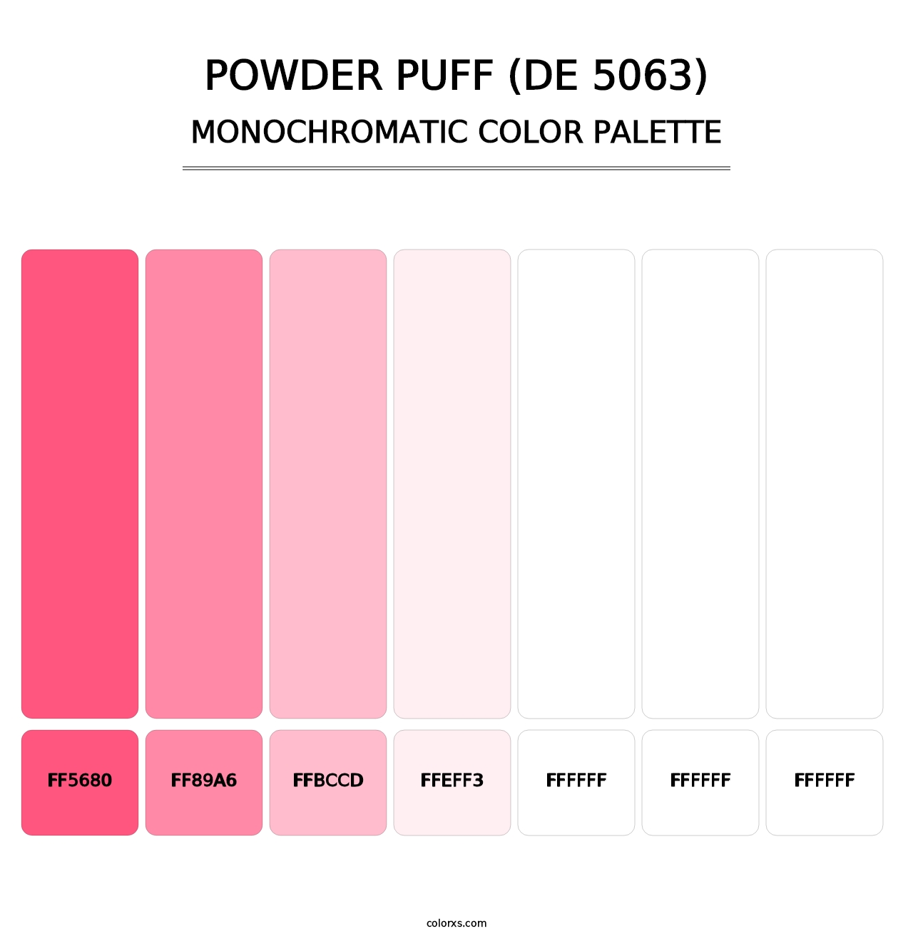 Powder Puff (DE 5063) - Monochromatic Color Palette