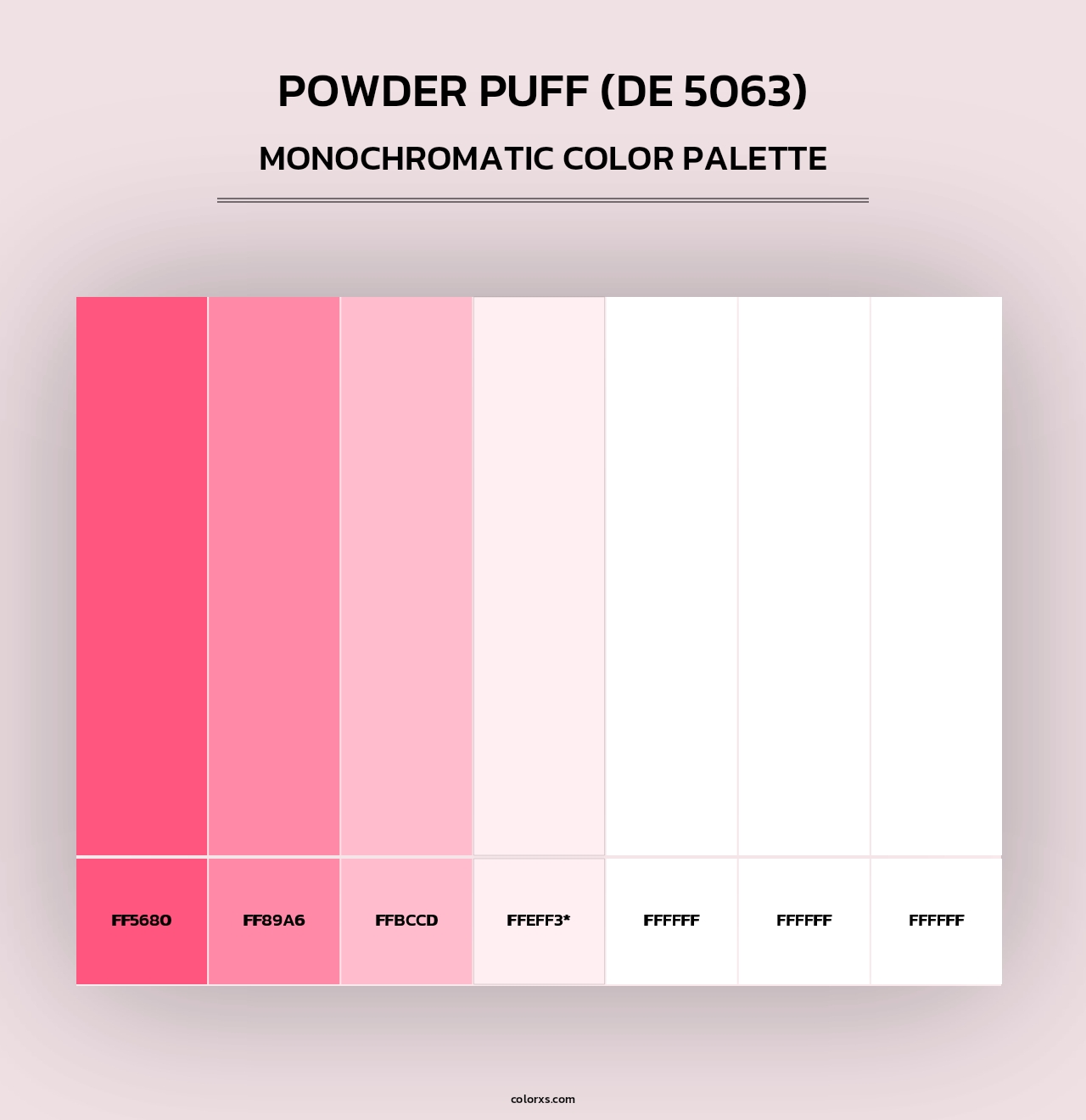 Powder Puff (DE 5063) - Monochromatic Color Palette