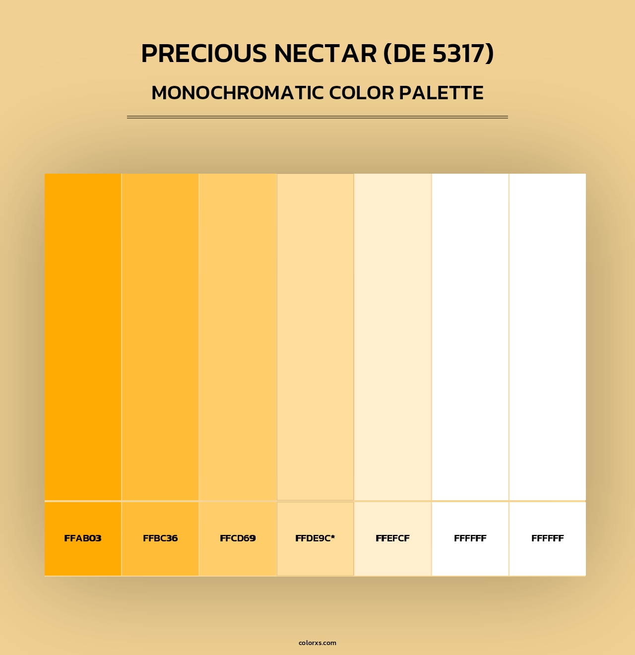 Precious Nectar (DE 5317) - Monochromatic Color Palette