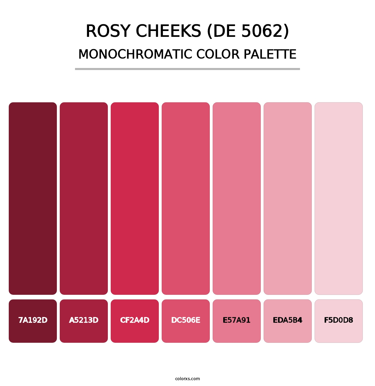 Rosy Cheeks (DE 5062) - Monochromatic Color Palette