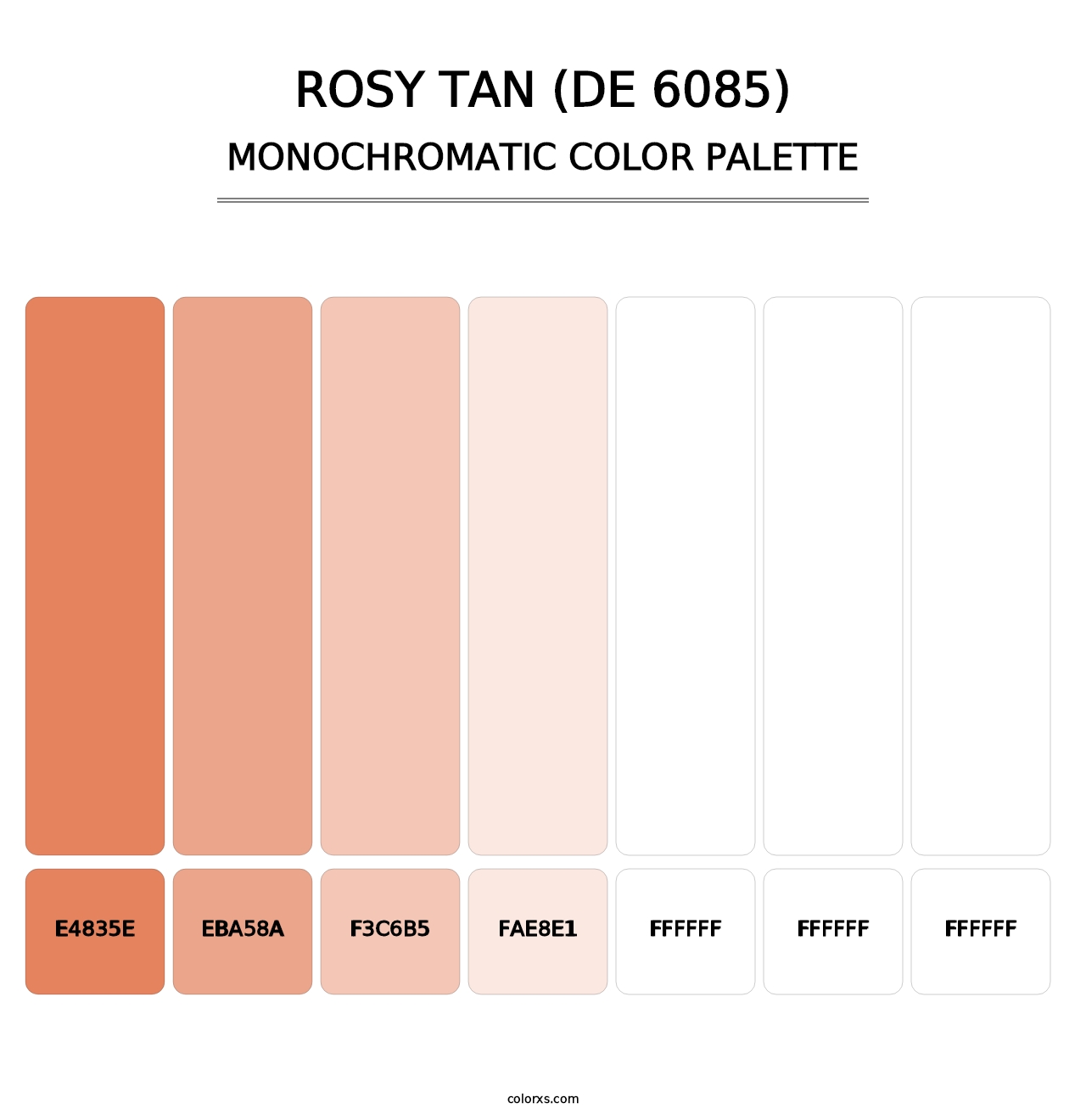 Rosy Tan (DE 6085) - Monochromatic Color Palette