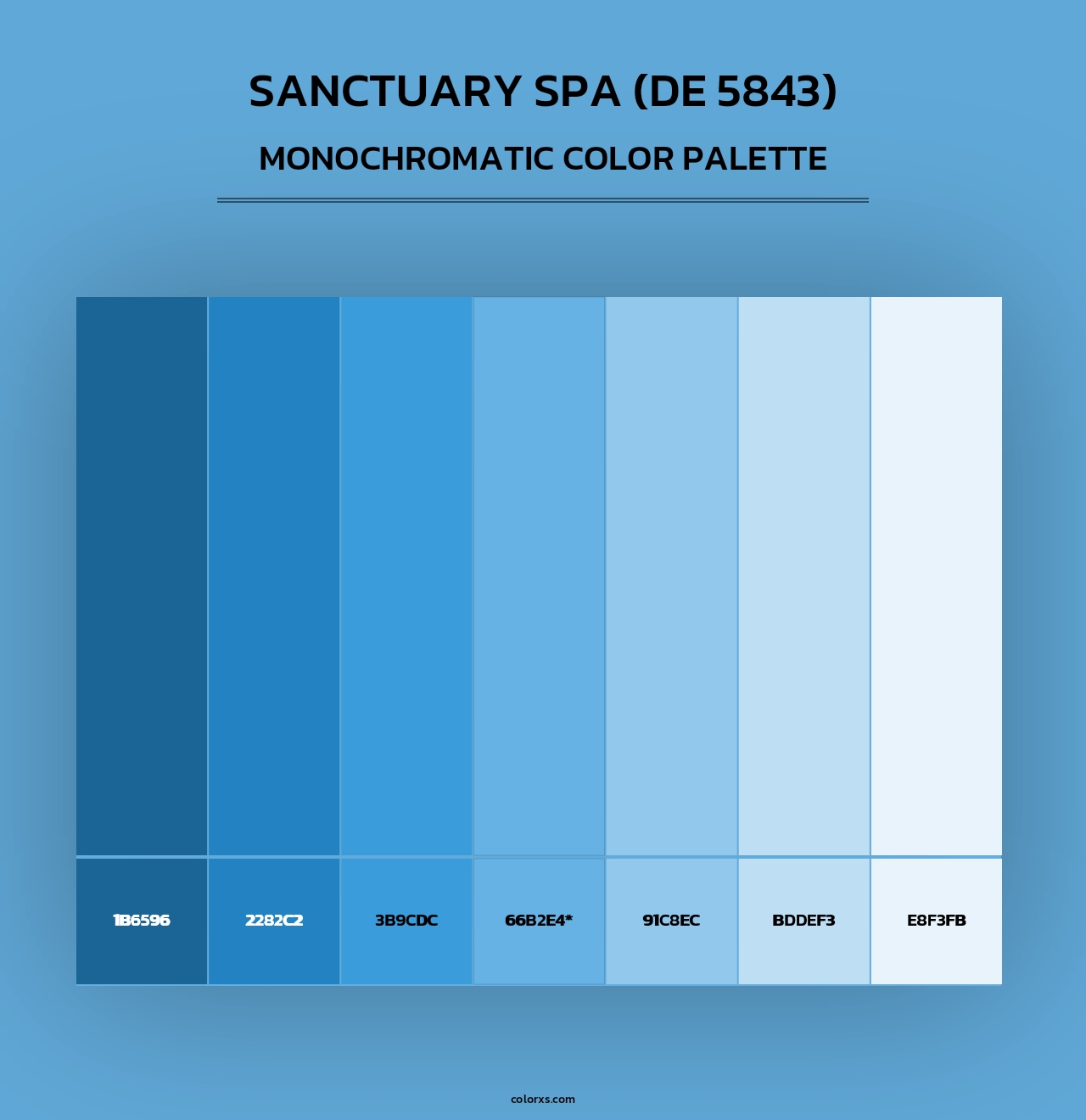 Sanctuary Spa (DE 5843) - Monochromatic Color Palette