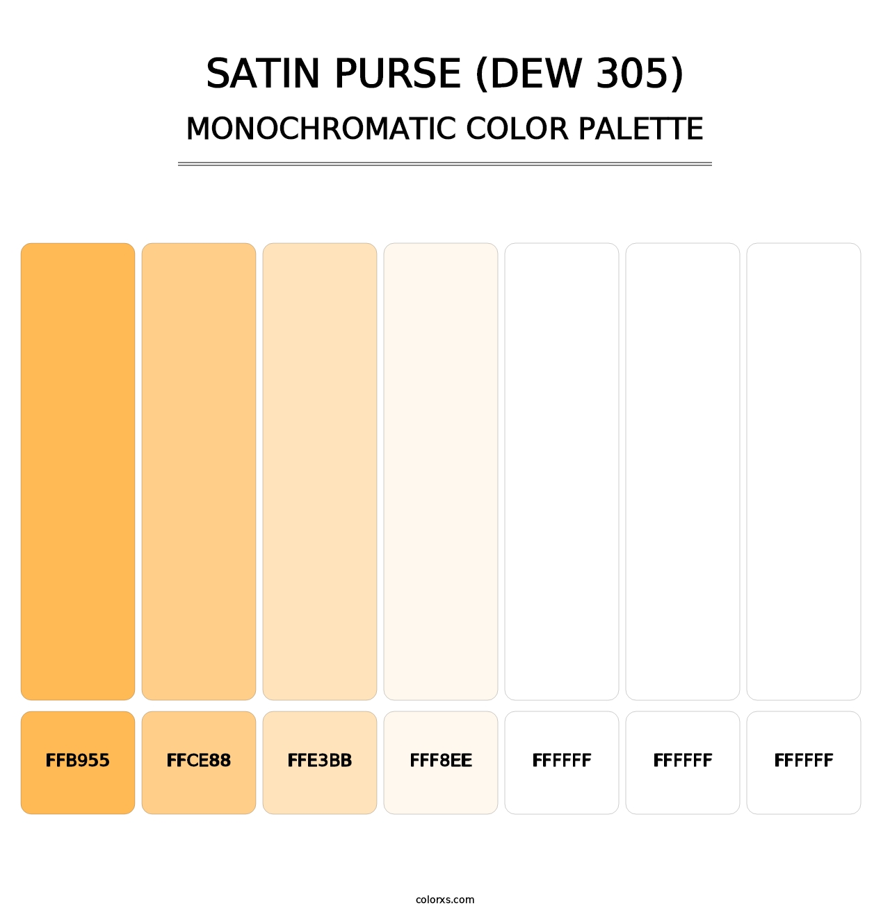 Satin Purse (DEW 305) - Monochromatic Color Palette