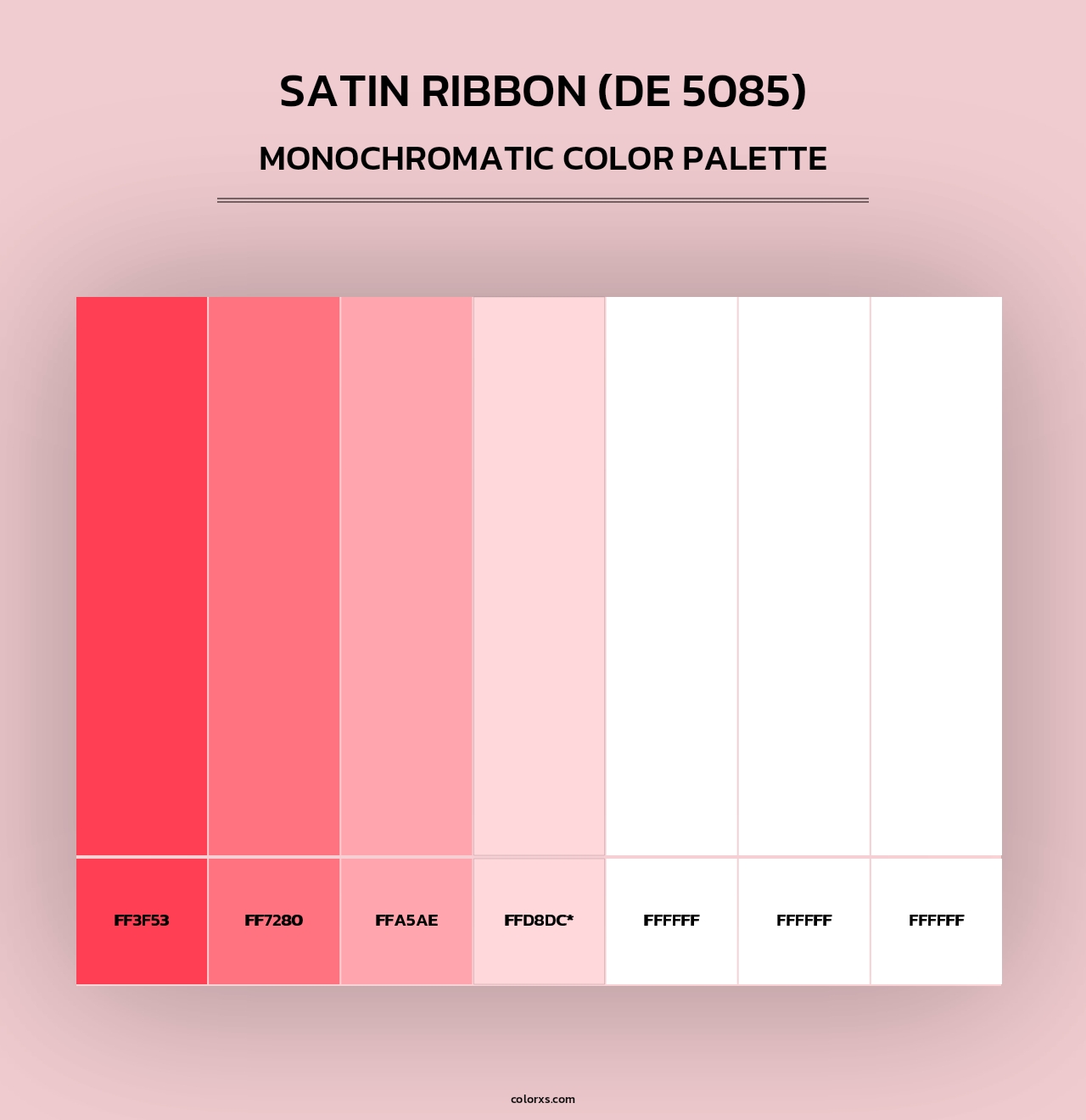 Satin Ribbon (DE 5085) - Monochromatic Color Palette