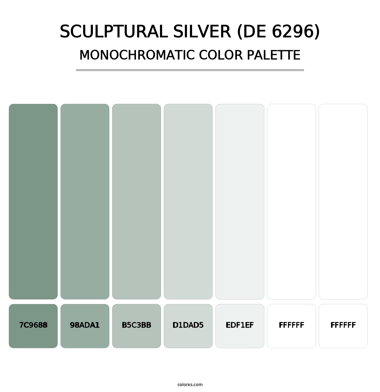 Sculptural Silver (DE 6296) - Monochromatic Color Palette