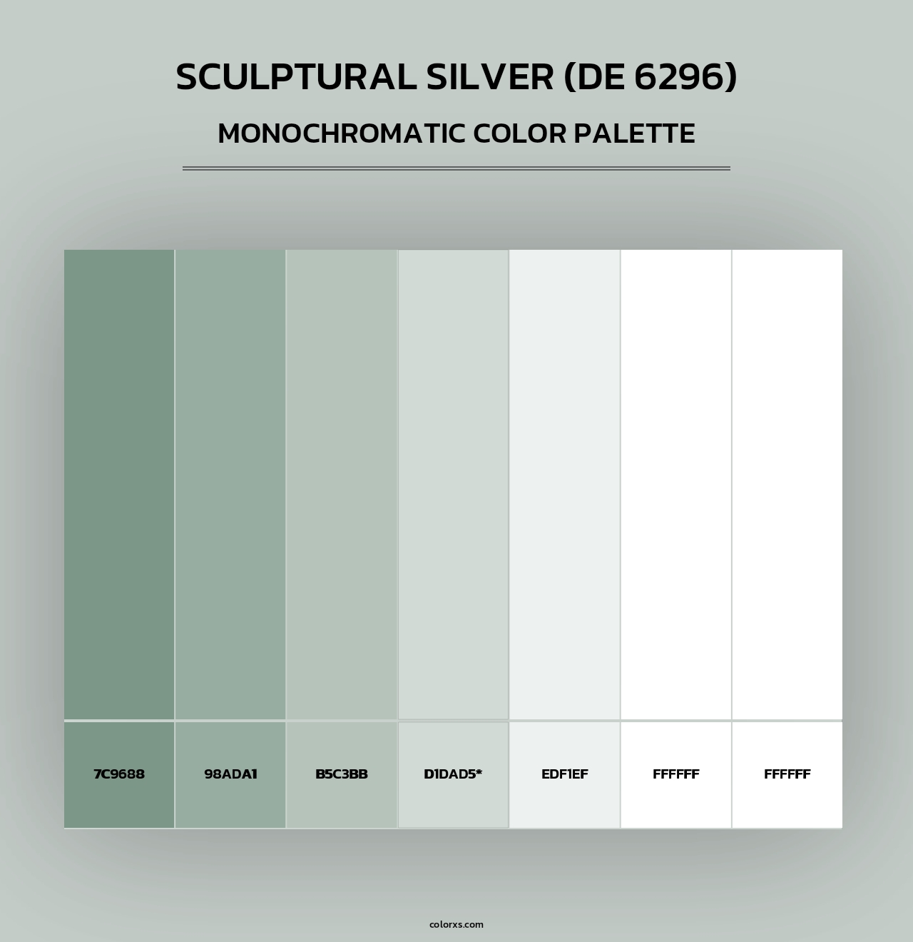 Sculptural Silver (DE 6296) - Monochromatic Color Palette