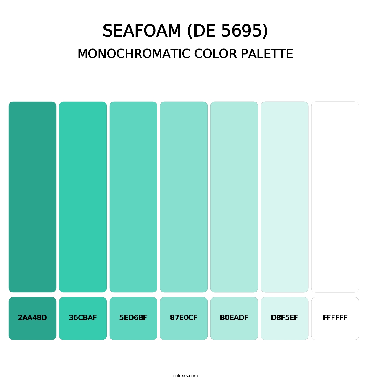 Seafoam (DE 5695) - Monochromatic Color Palette