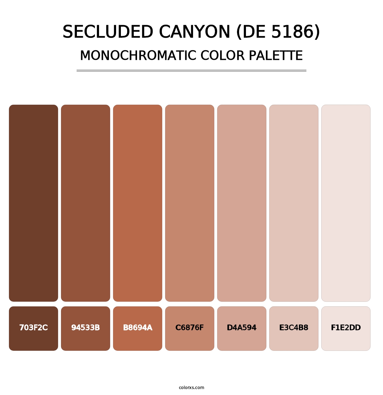 Secluded Canyon (DE 5186) - Monochromatic Color Palette