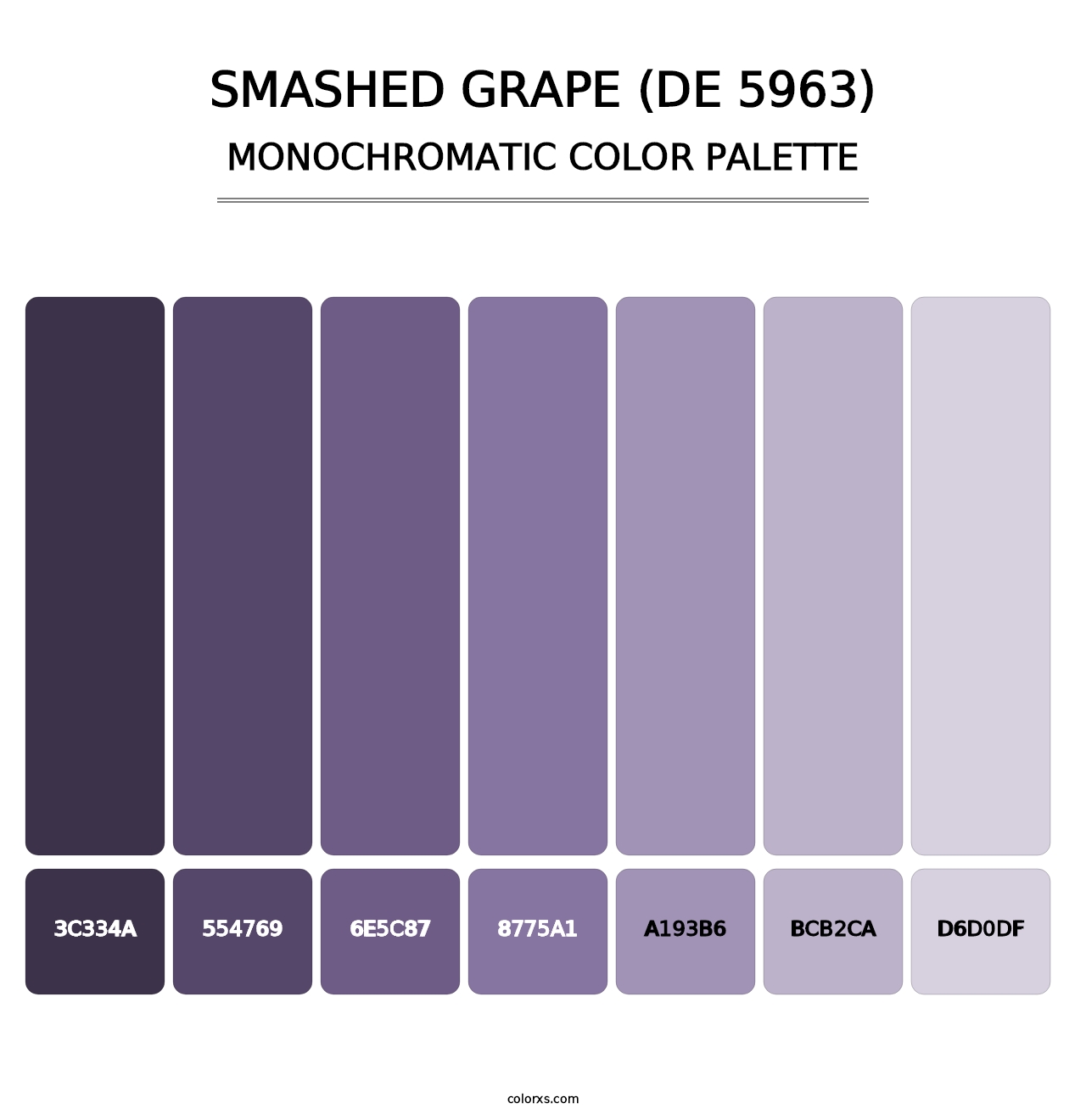 Smashed Grape (DE 5963) - Monochromatic Color Palette