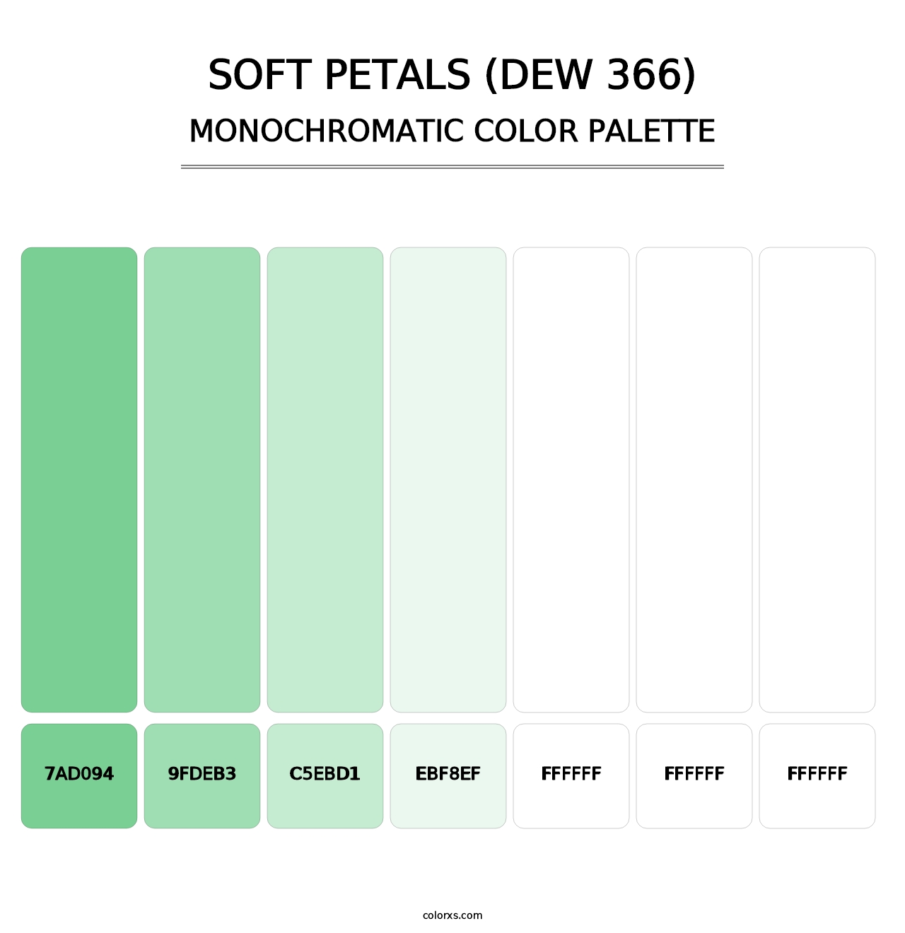 Soft Petals (DEW 366) - Monochromatic Color Palette