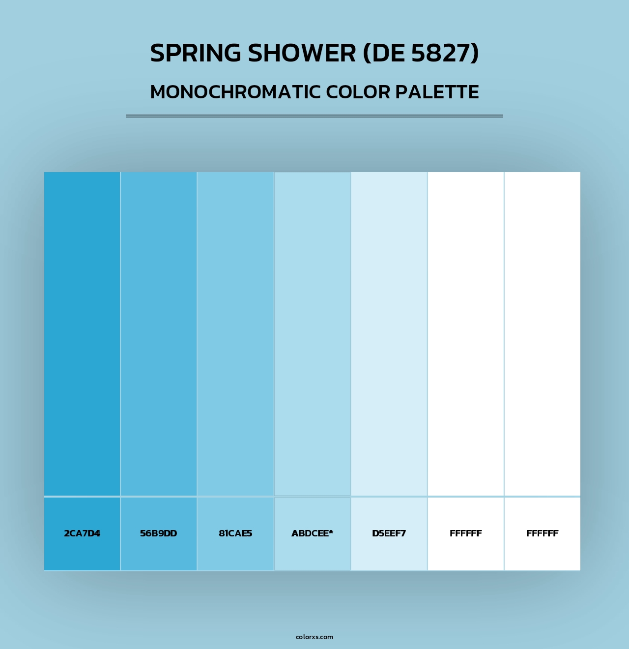 Spring Shower (DE 5827) - Monochromatic Color Palette