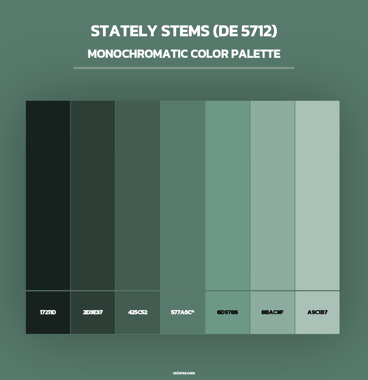 Stately Stems (DE 5712) - Monochromatic Color Palette