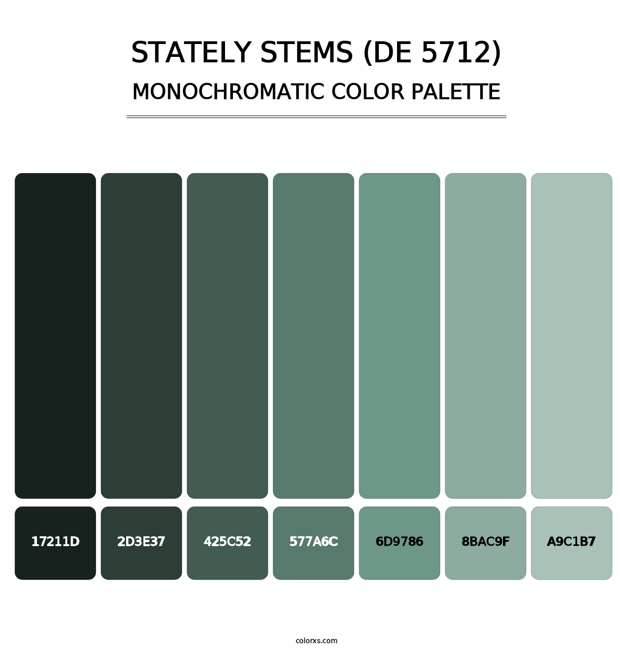 Stately Stems (DE 5712) - Monochromatic Color Palette