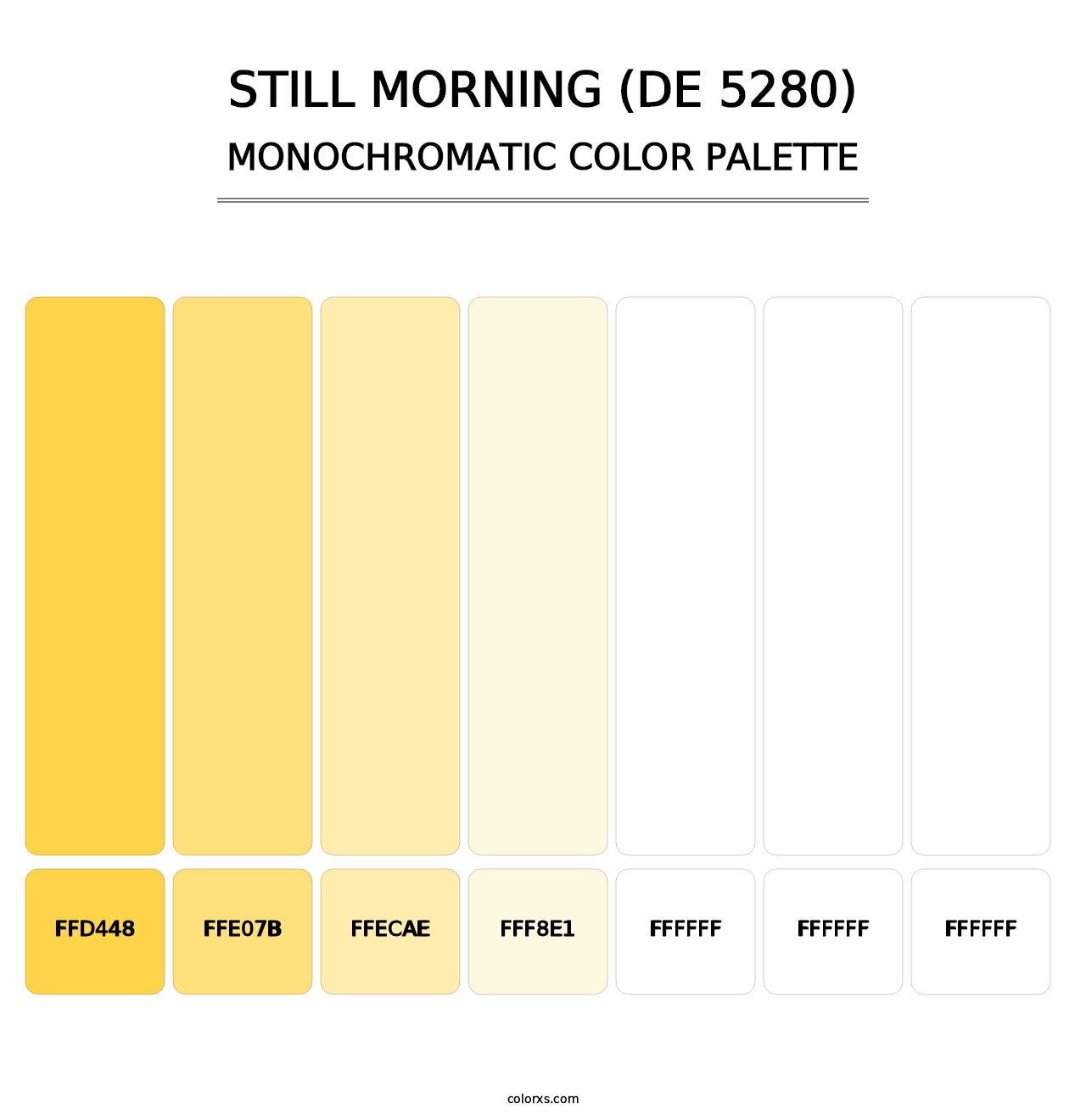 Still Morning (DE 5280) - Monochromatic Color Palette