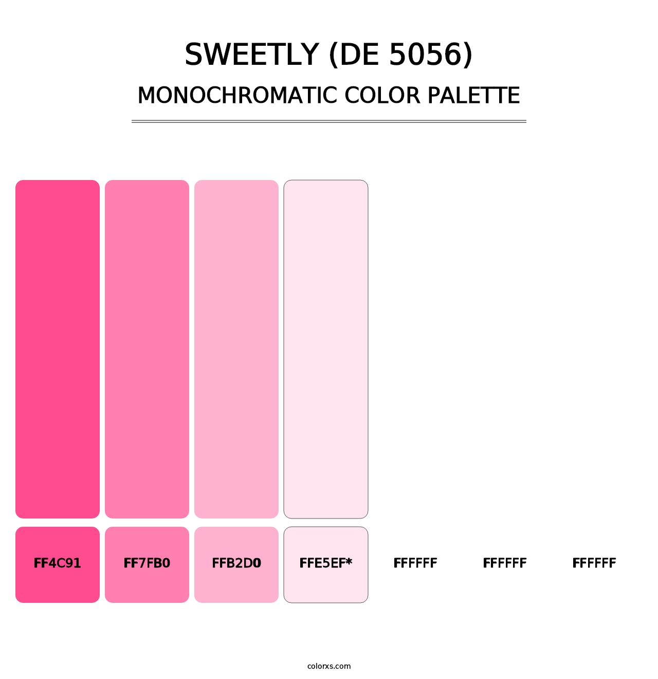 Sweetly (DE 5056) - Monochromatic Color Palette