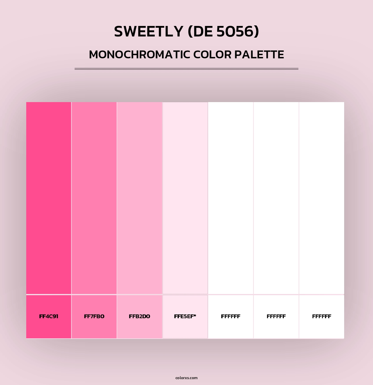 Sweetly (DE 5056) - Monochromatic Color Palette