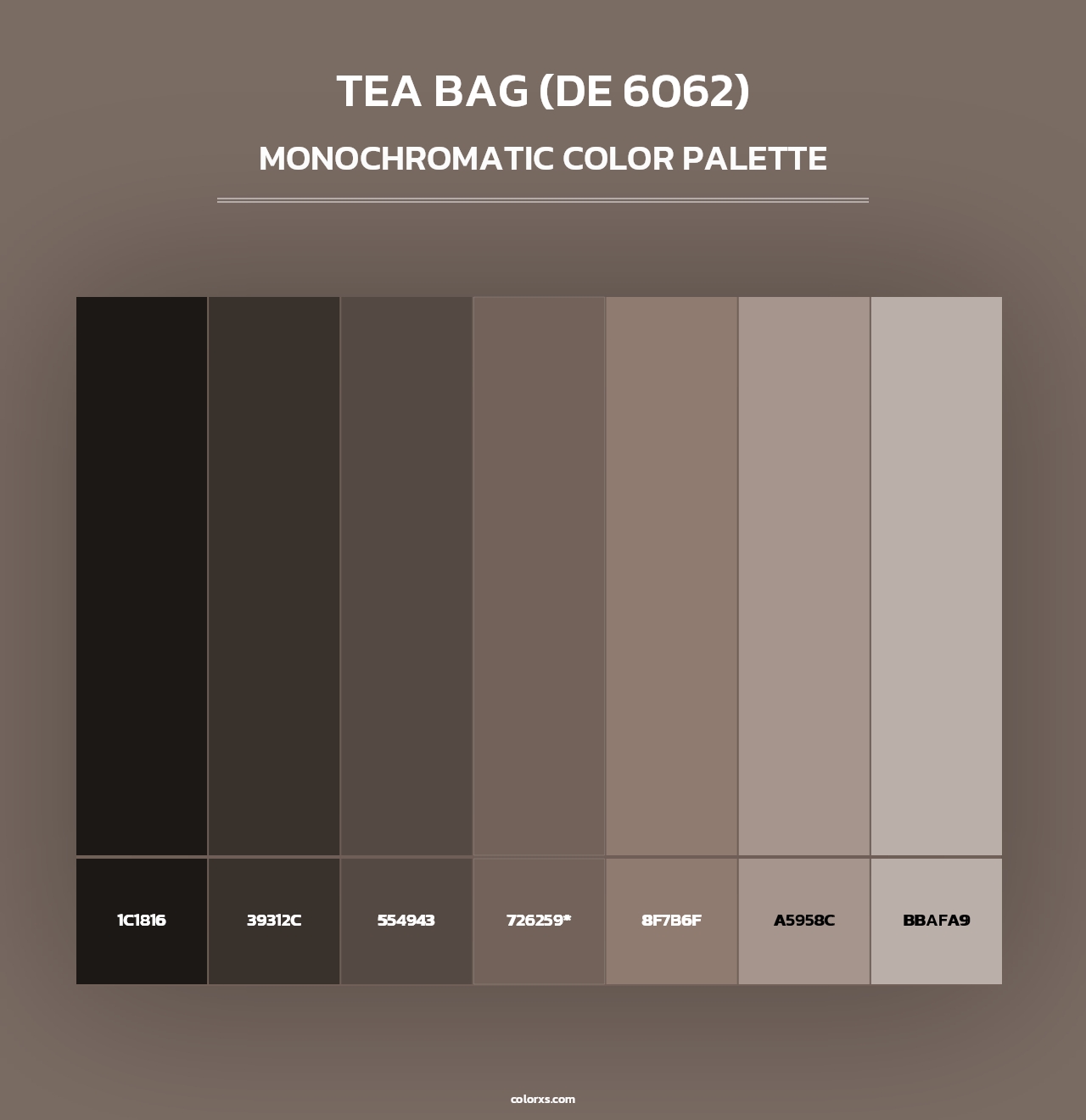 Tea Bag (DE 6062) - Monochromatic Color Palette