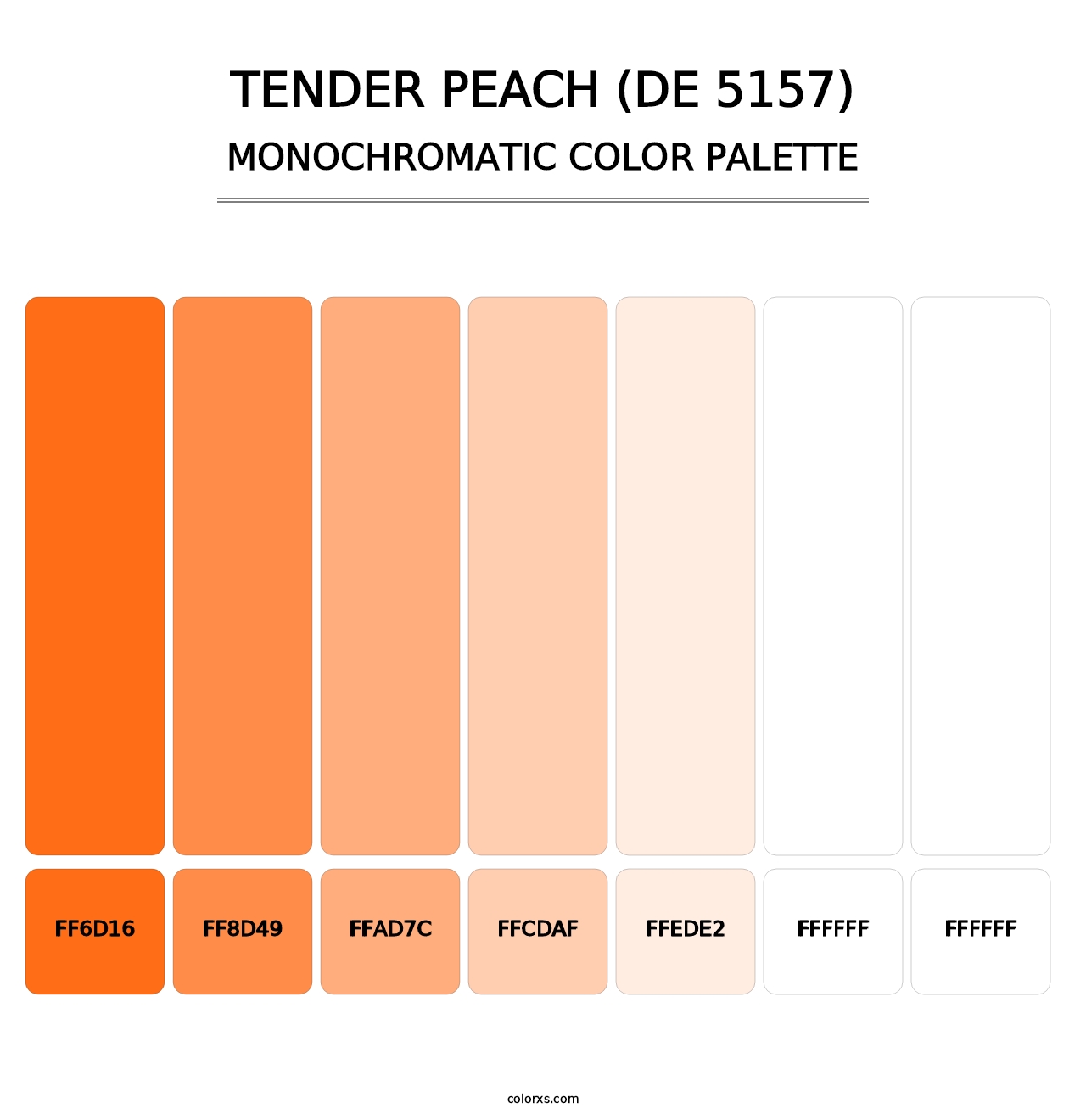 Tender Peach (DE 5157) - Monochromatic Color Palette
