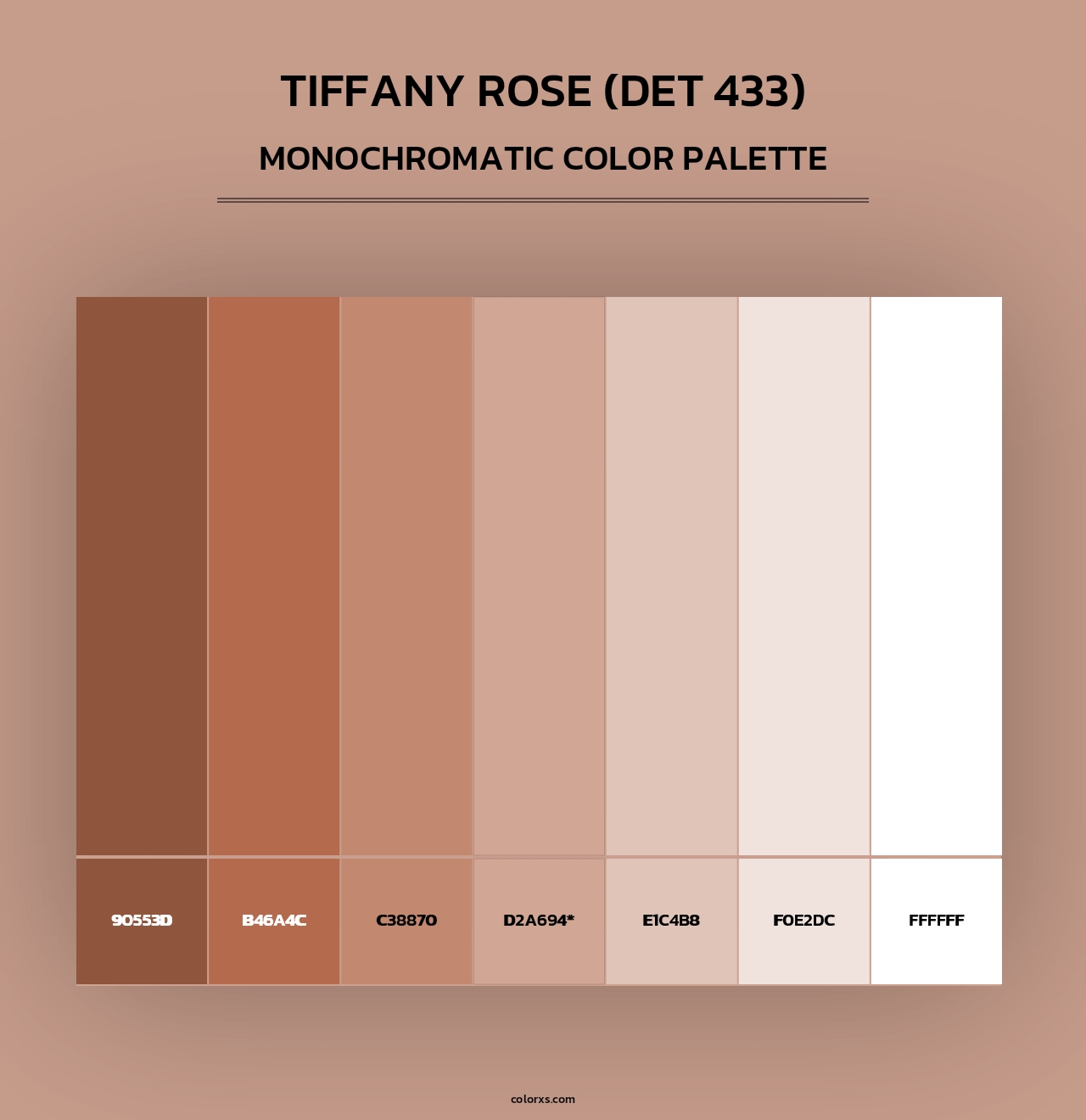 Tiffany Rose (DET 433) - Monochromatic Color Palette