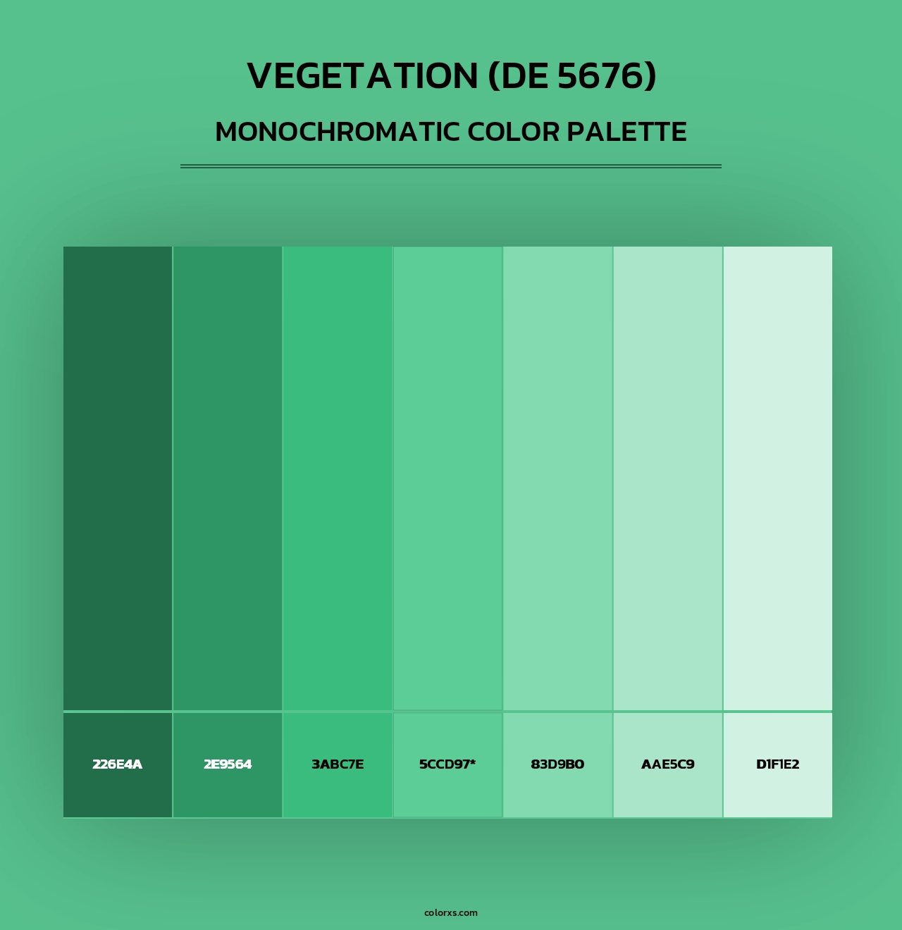 Vegetation (DE 5676) - Monochromatic Color Palette