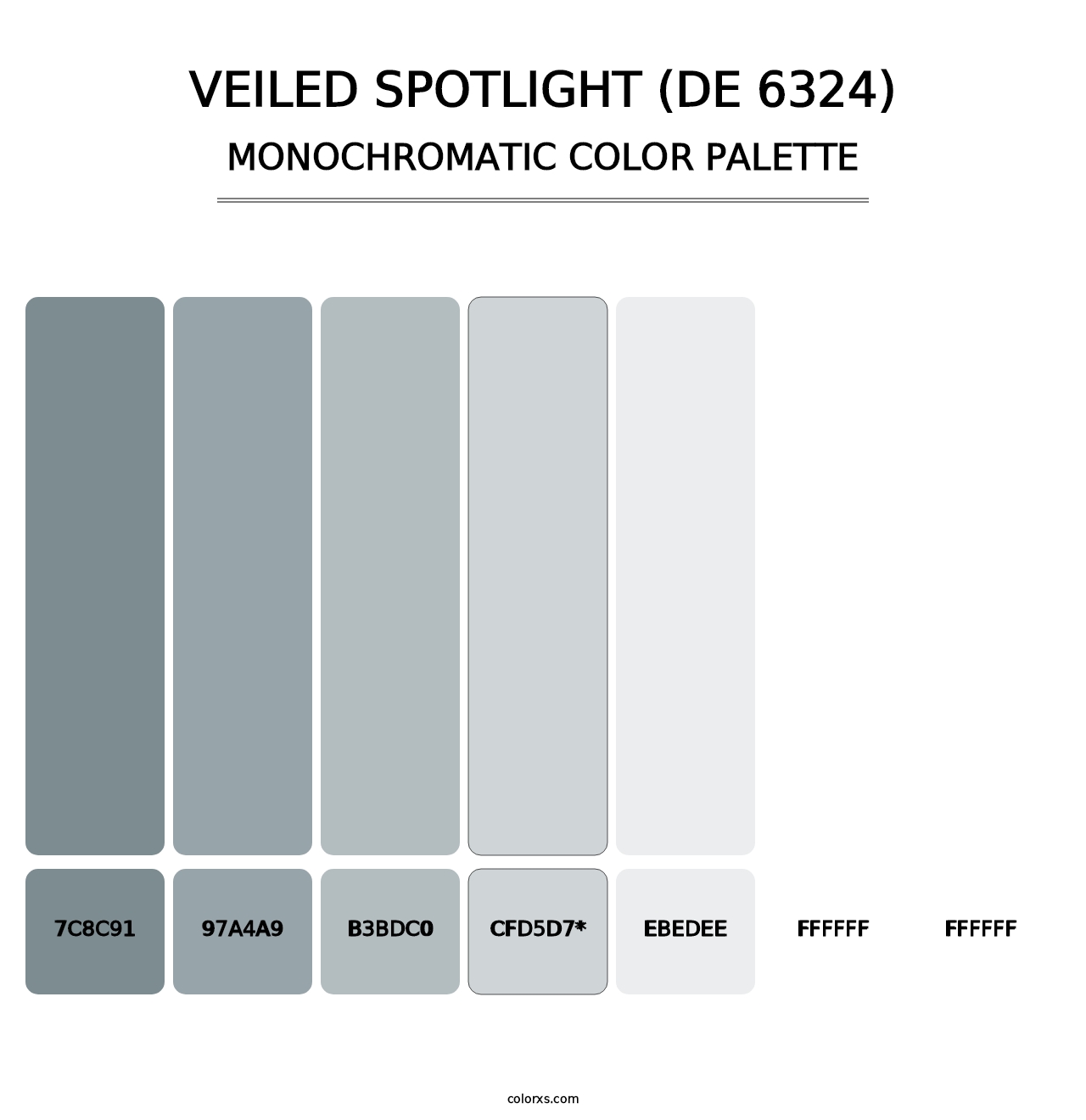 Veiled Spotlight (DE 6324) - Monochromatic Color Palette