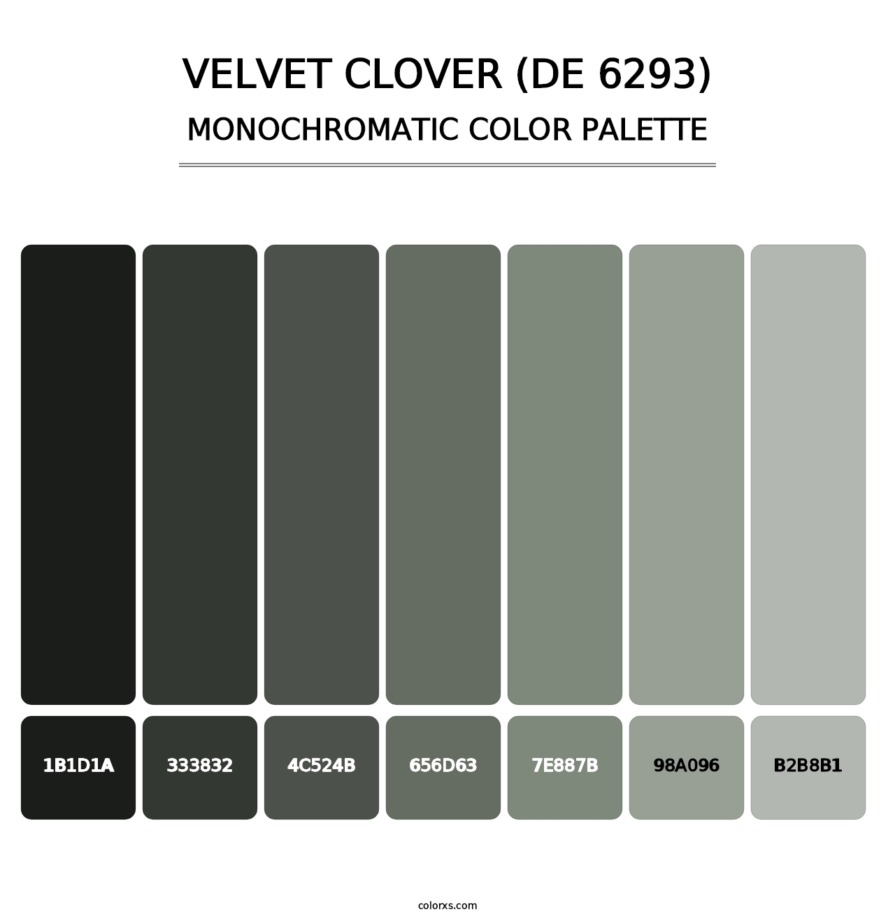 Velvet Clover (DE 6293) - Monochromatic Color Palette
