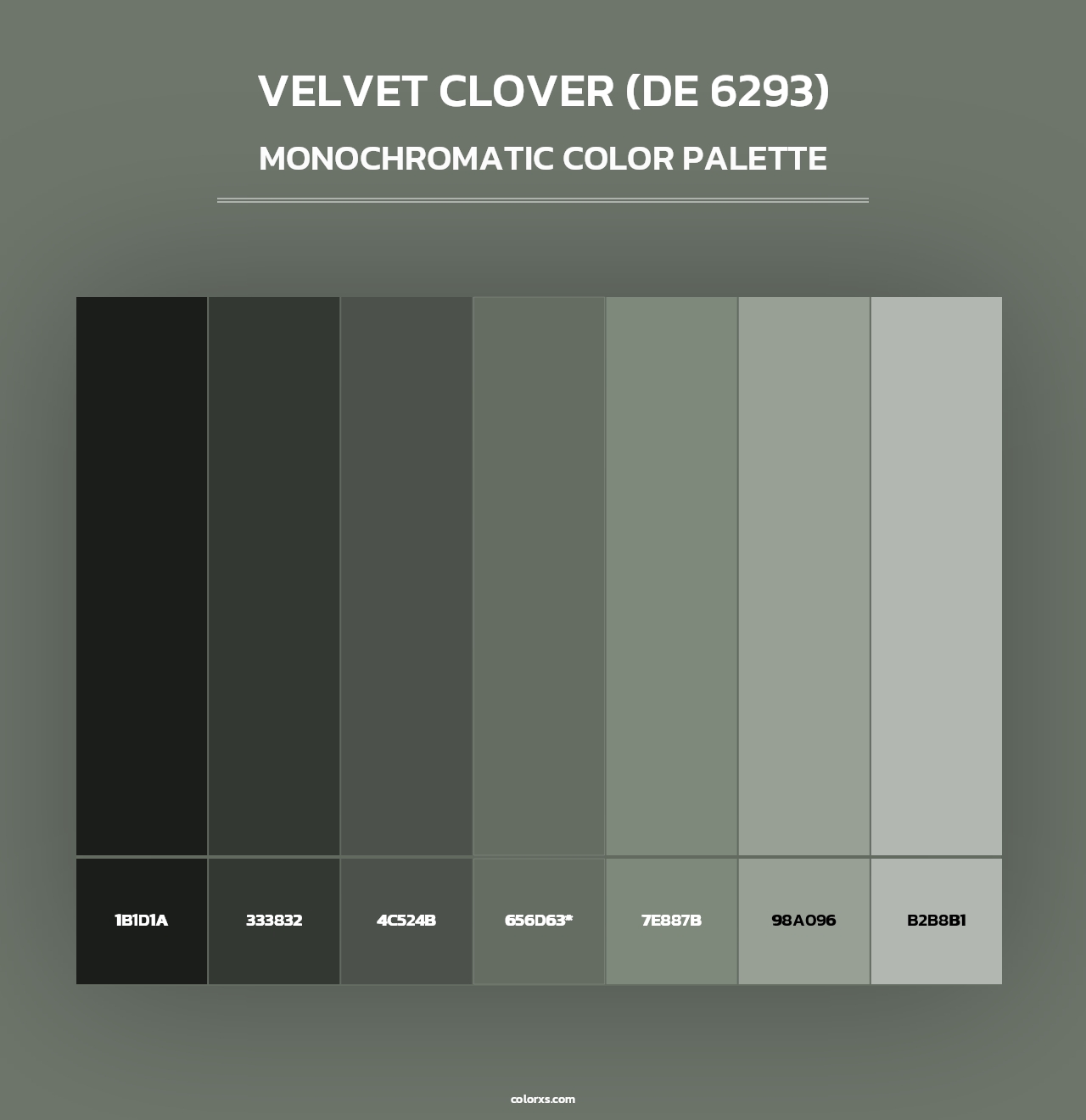 Velvet Clover (DE 6293) - Monochromatic Color Palette