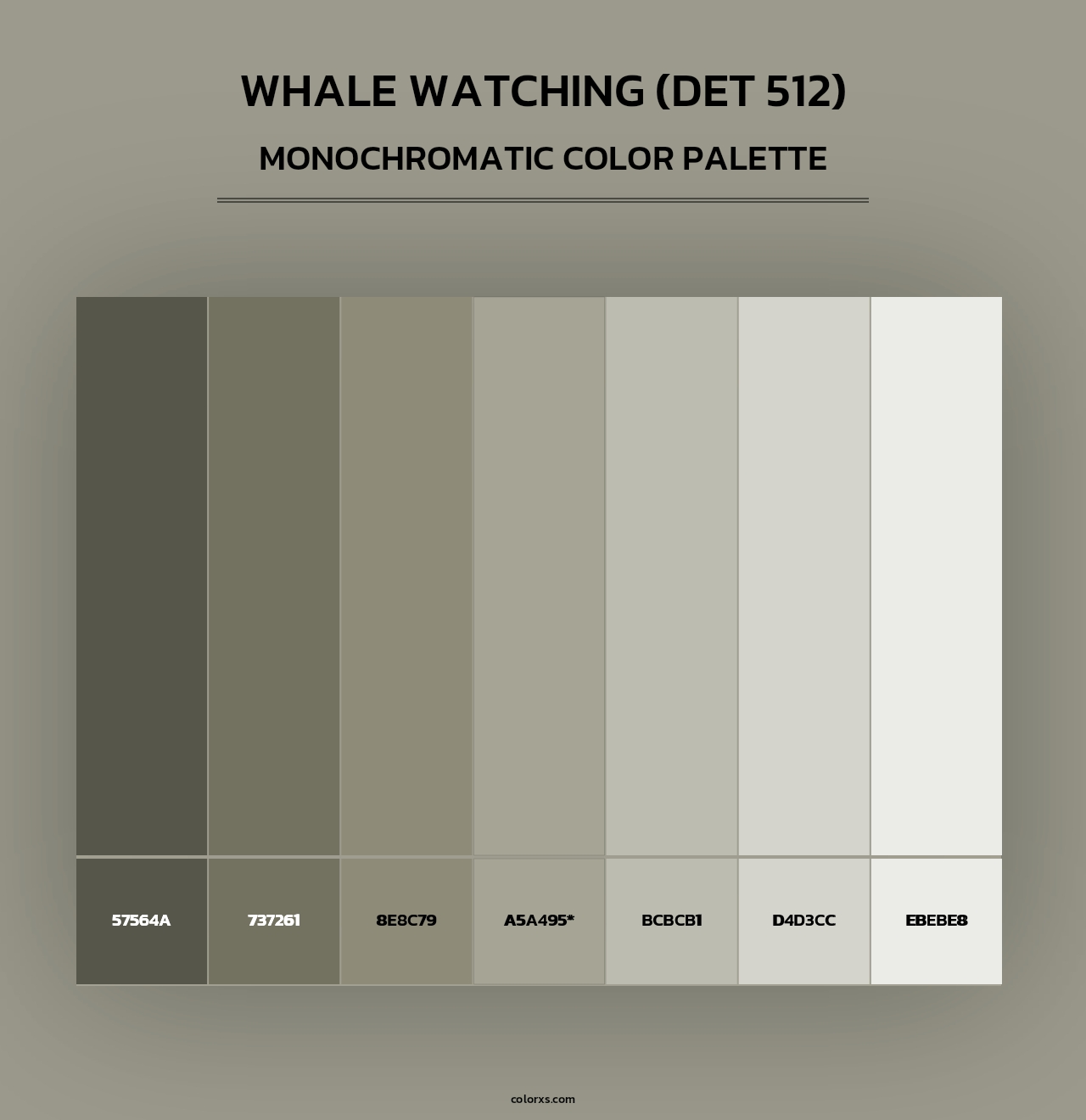 Whale Watching (DET 512) - Monochromatic Color Palette