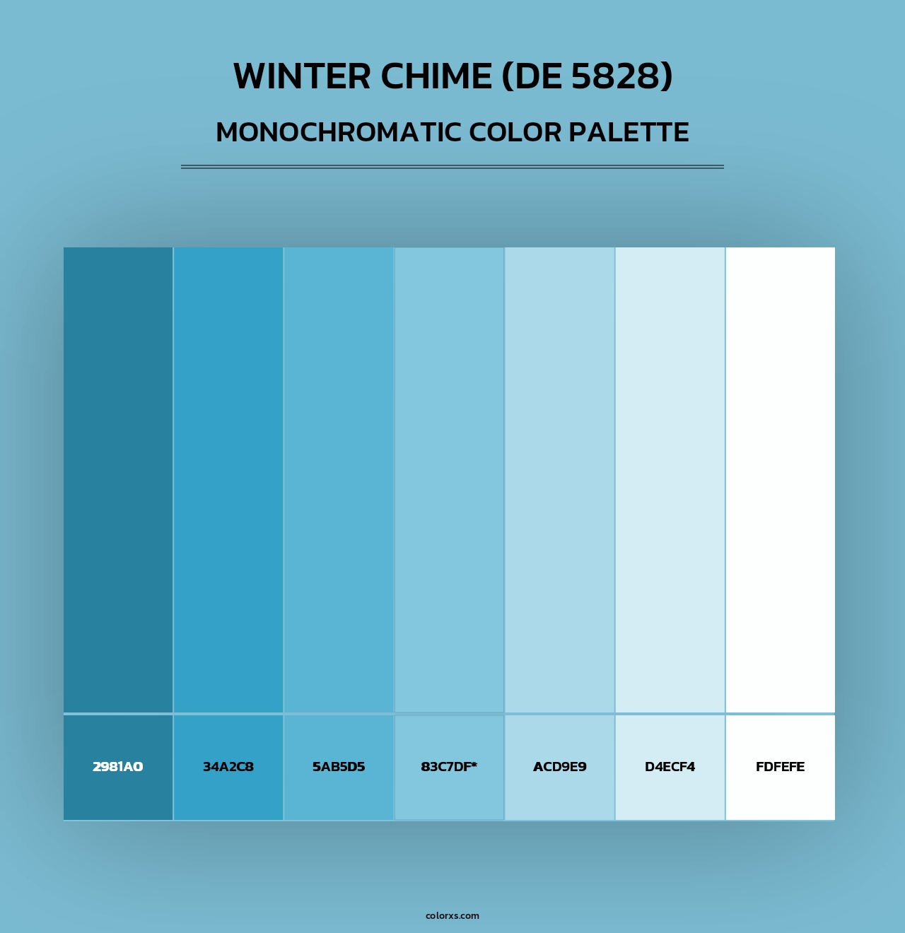 Winter Chime (DE 5828) - Monochromatic Color Palette