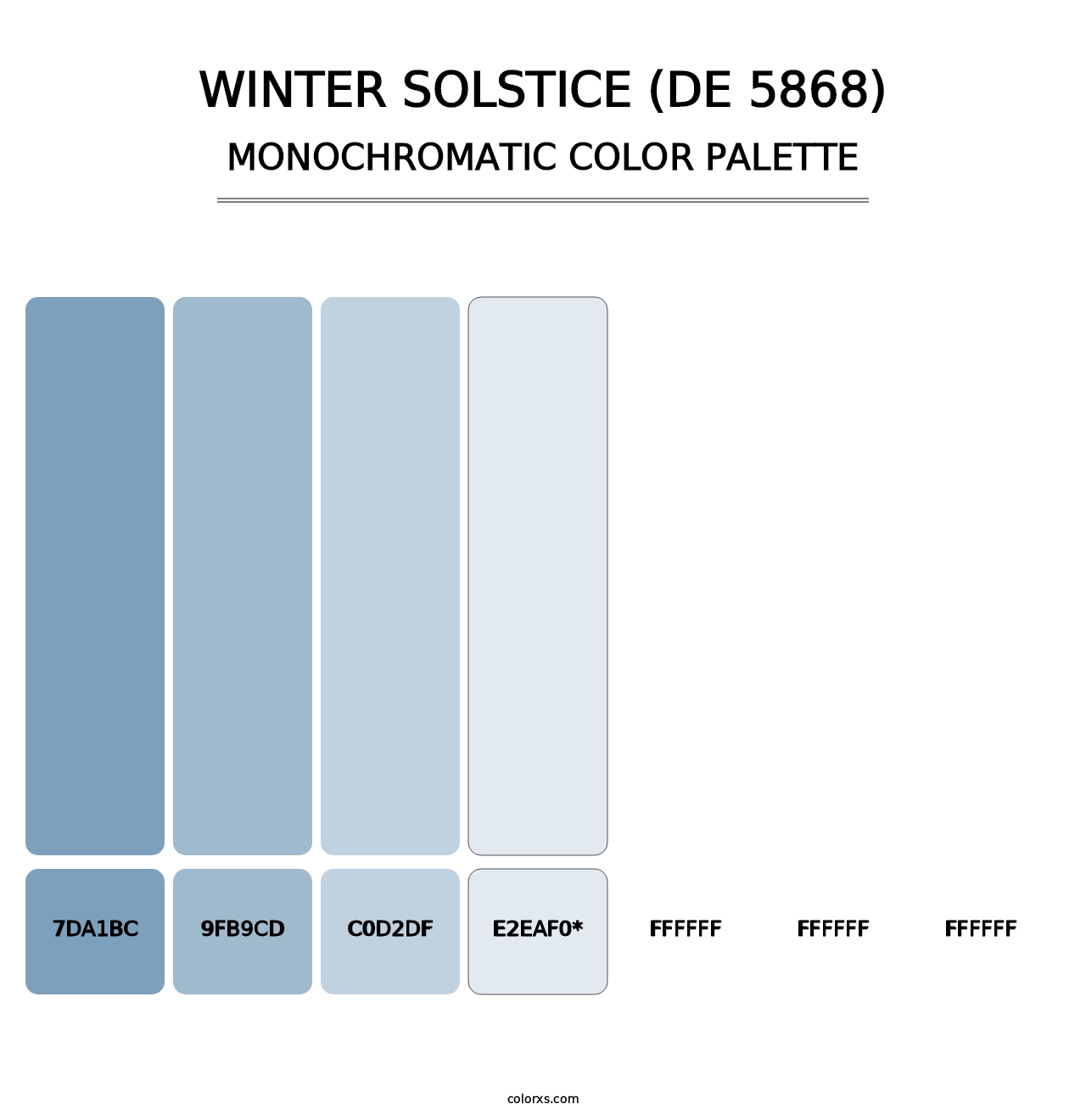 Winter Solstice (DE 5868) - Monochromatic Color Palette