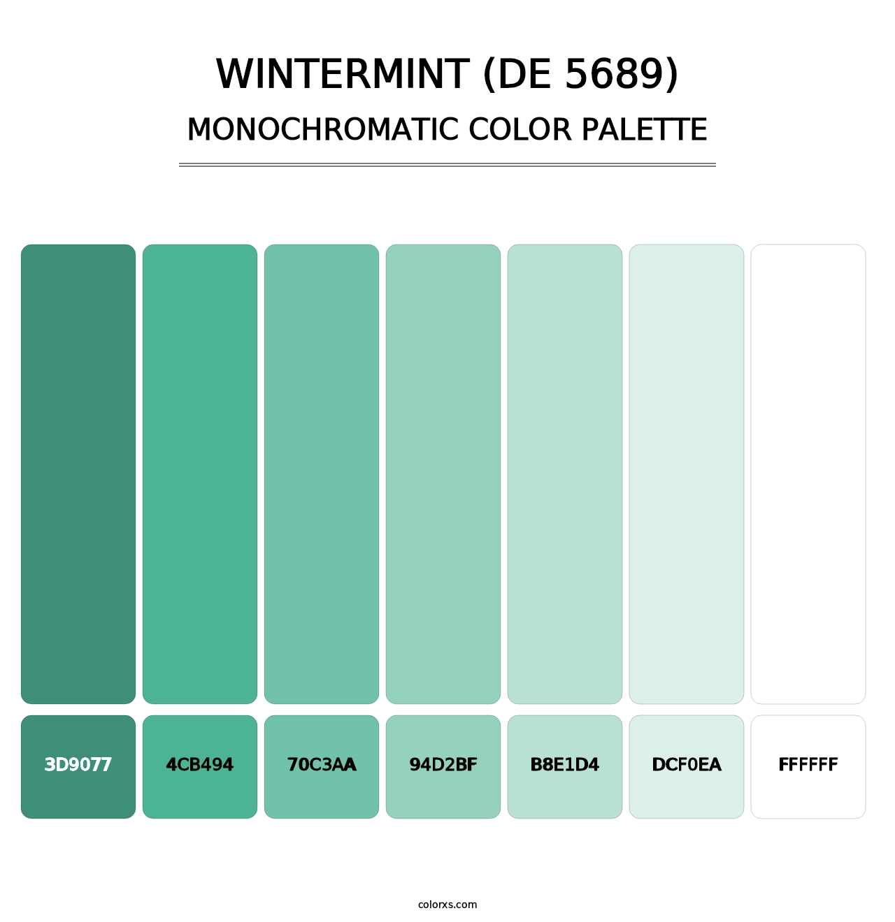 Wintermint (DE 5689) - Monochromatic Color Palette