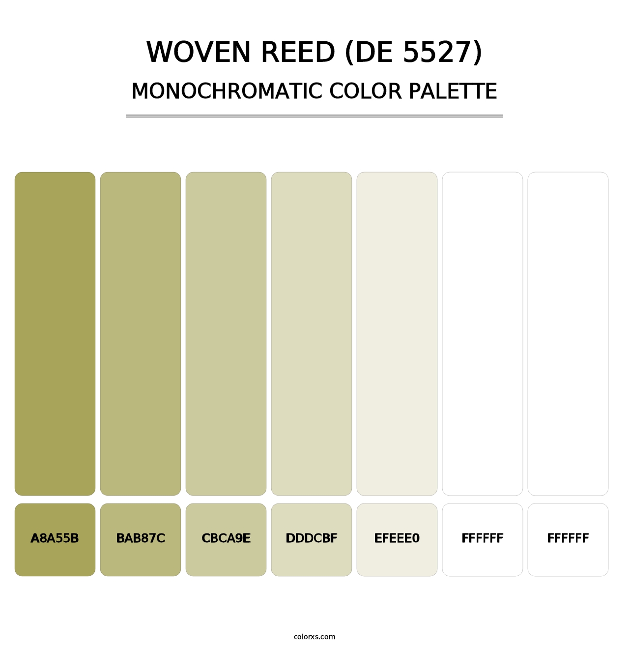 Woven Reed (DE 5527) - Monochromatic Color Palette