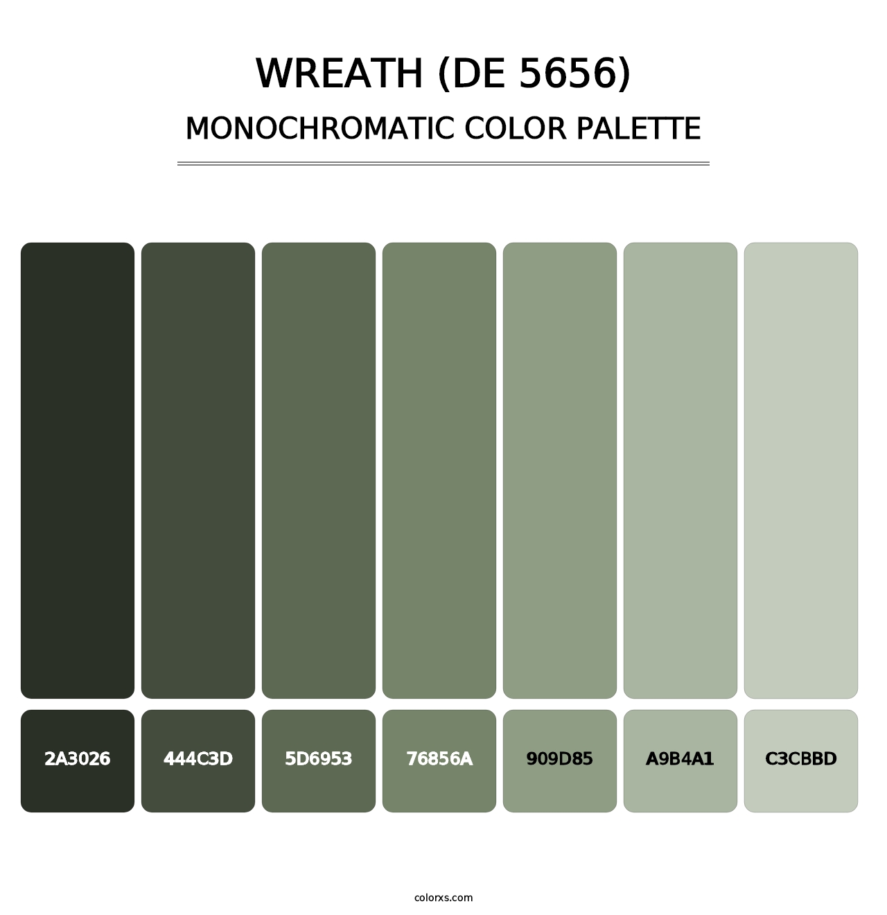 Wreath (DE 5656) - Monochromatic Color Palette
