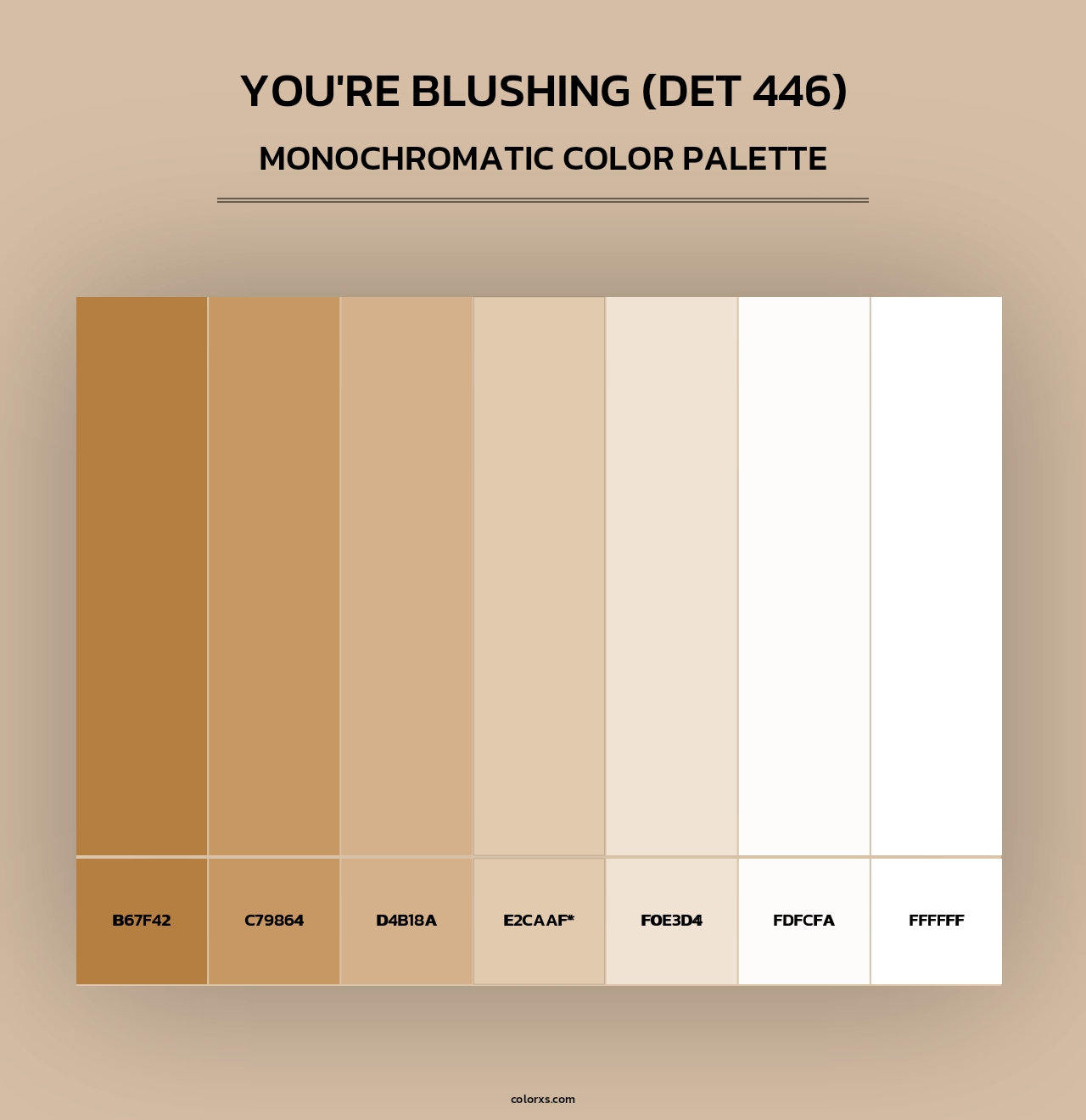 You're Blushing (DET 446) - Monochromatic Color Palette