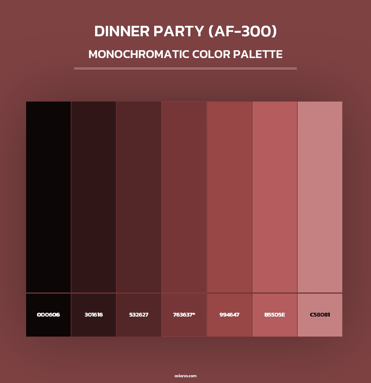 Dinner Party (AF-300) - Monochromatic Color Palette