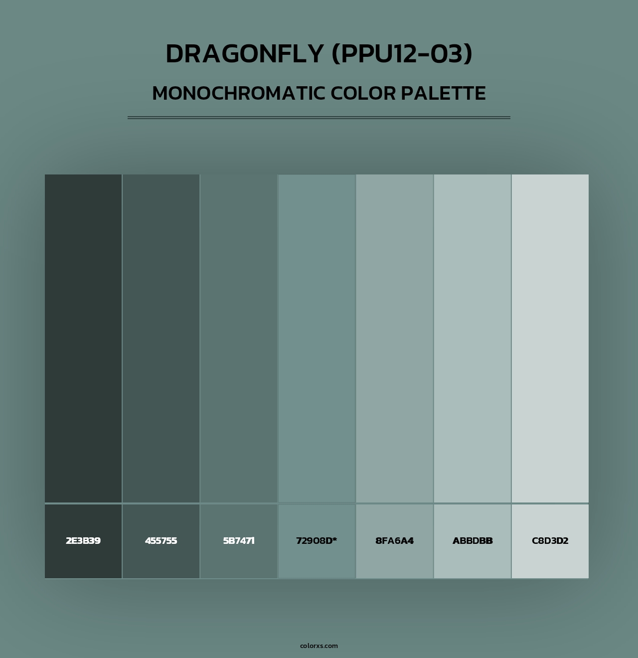 Dragonfly (PPU12-03) - Monochromatic Color Palette