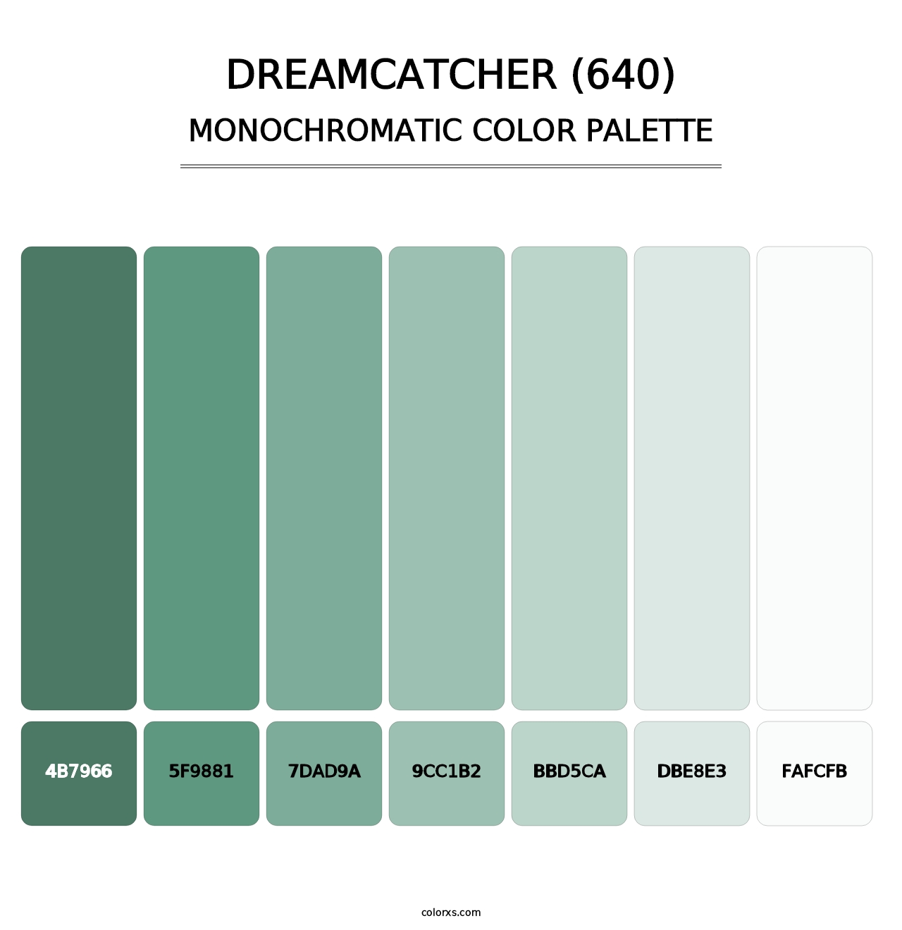 Dreamcatcher (640) - Monochromatic Color Palette